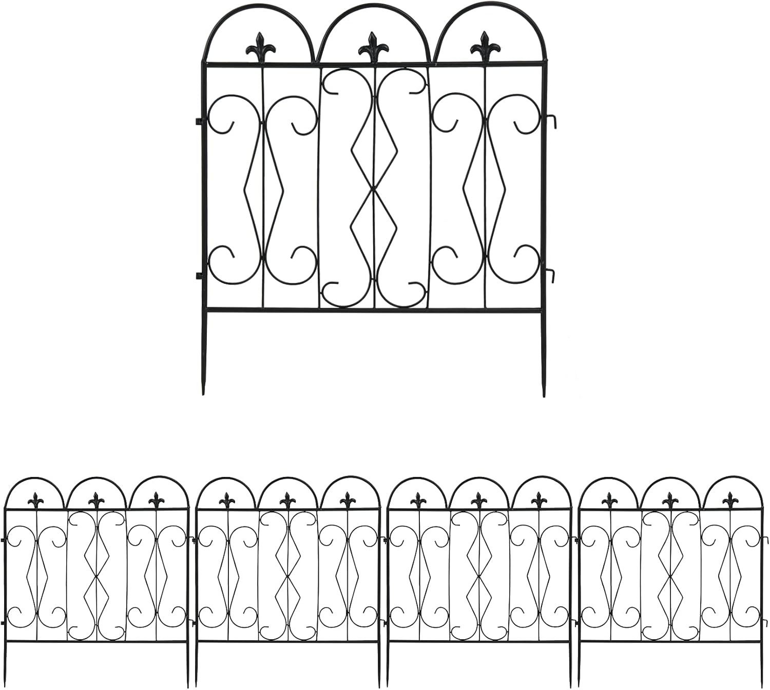 unho Gartenzaun 5 Stück, Teichzaun Set