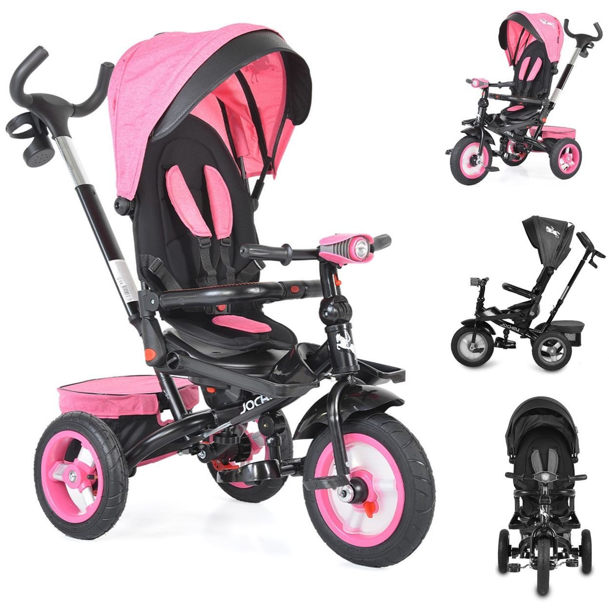 Byox Dreirad Tricycle, Dreirad Jockey, Gummireifen