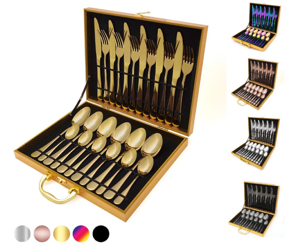 Faizee Möbel Besteck-Set Besteck-Set Edelstahl Besteck