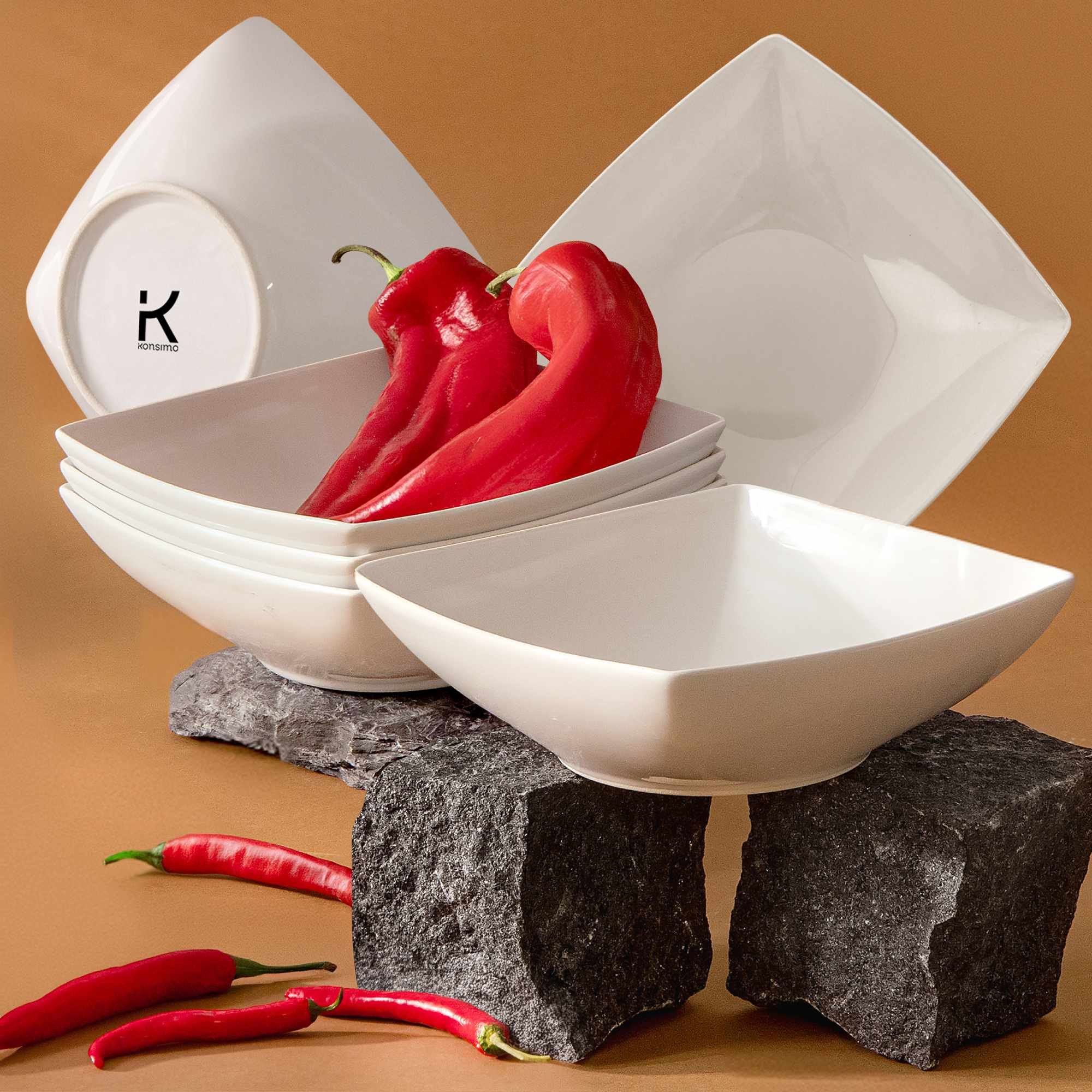 KONSIMO® Teller-Set EPIRI Geschirrset Suppenteller 6