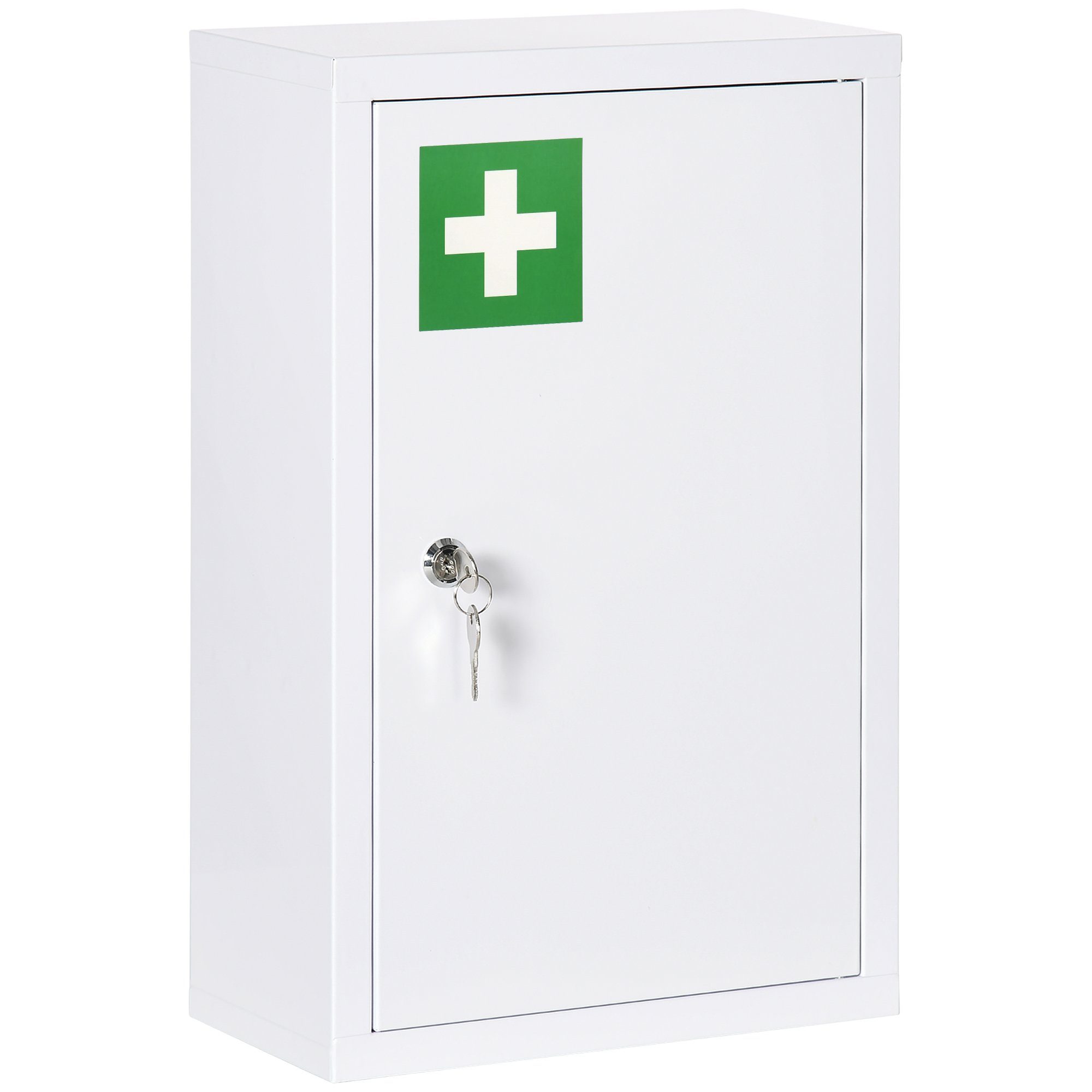 Kleankin Medizinschrank Medikamentenschrank, Wandschrank mit 3