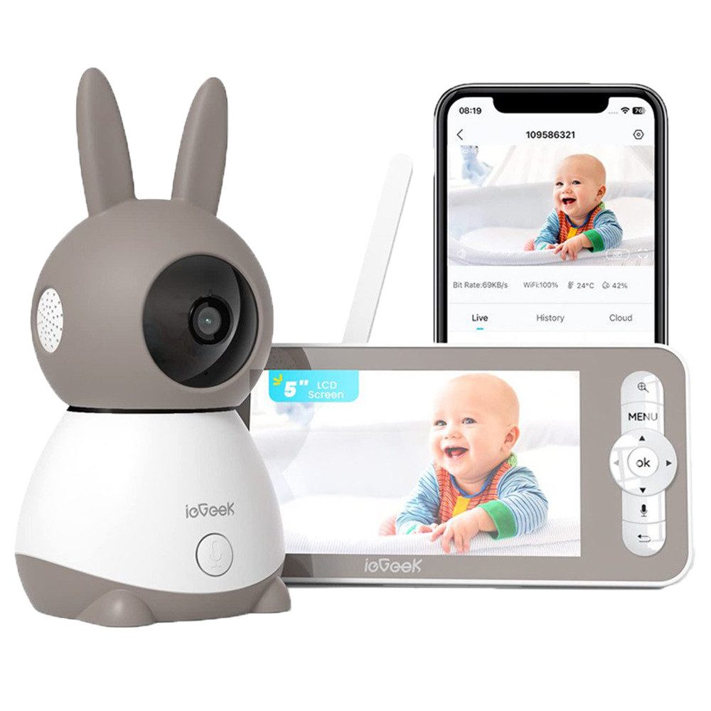 ieGeek Babyphone Babyphone mit 2 Kameras