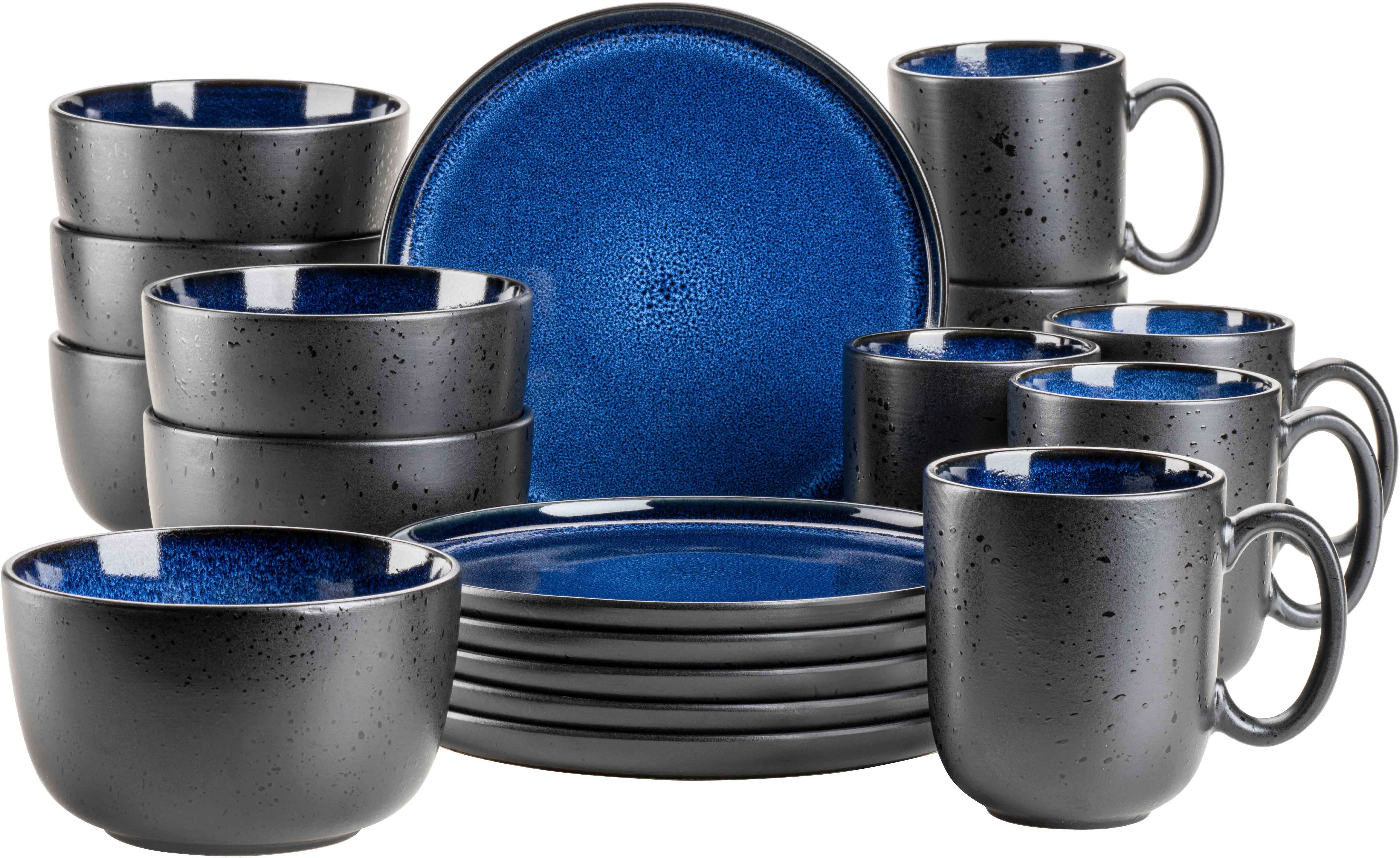MÄSER Frühstücks-Geschirrset NIARA, Frühstücks Set, Steinzeug
