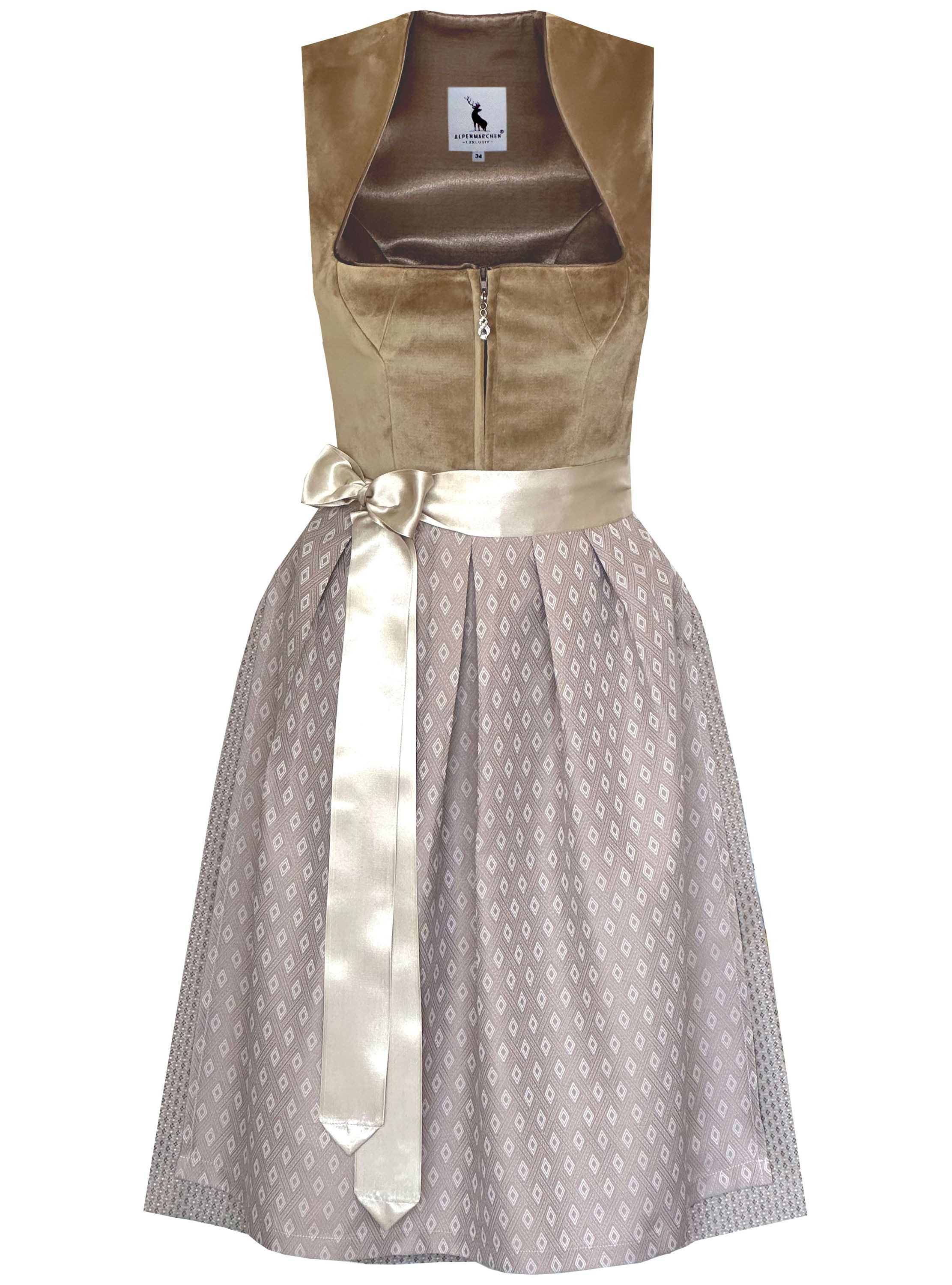 Alpenmärchen Dirndl Dirndl Adriana in hellbraun