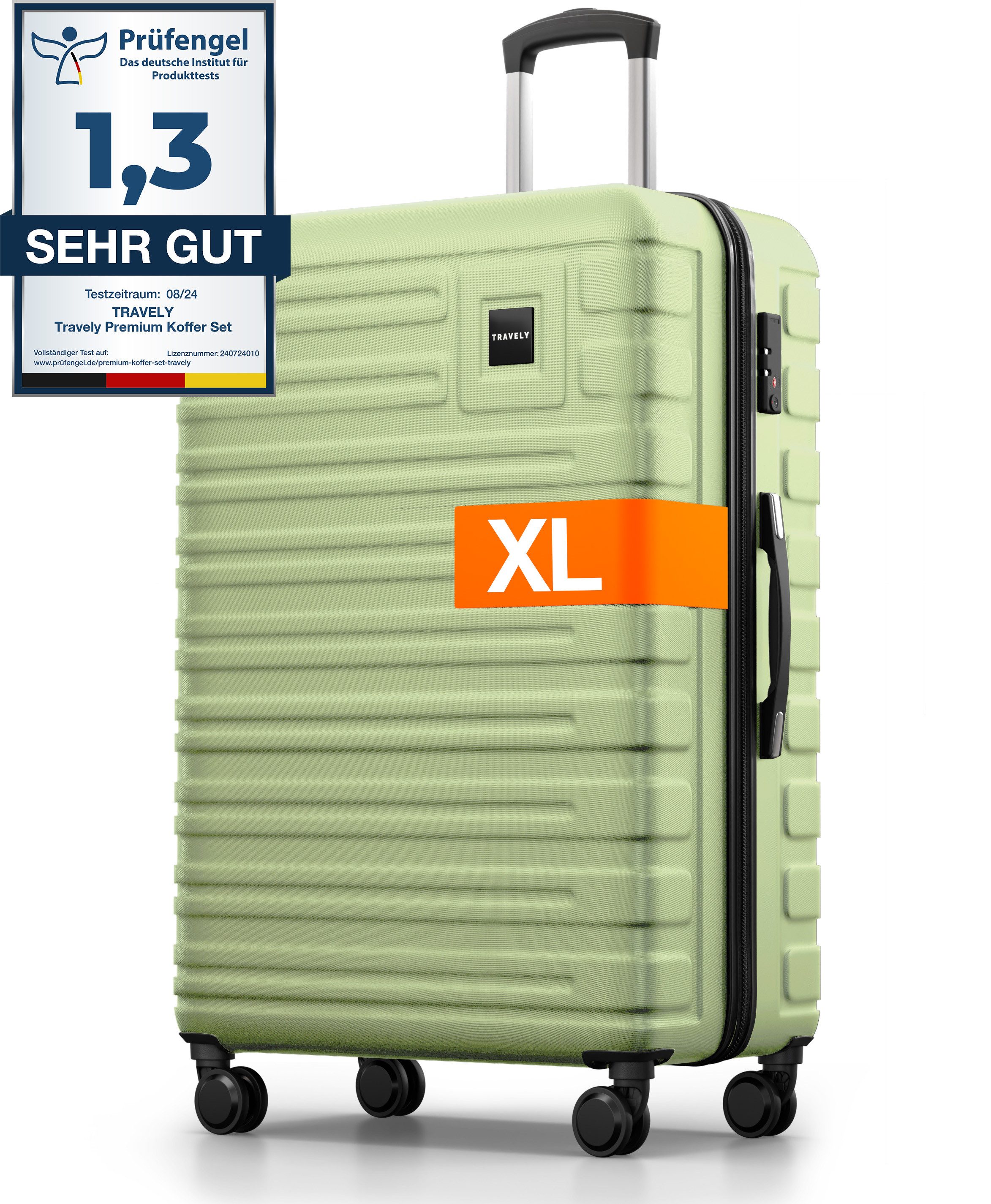 Travely Koffer Polycarbonat Koffer XL 77cm