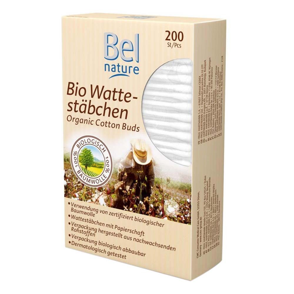 Bel Nature Wattestäbchen 200Stück Hygienemittel