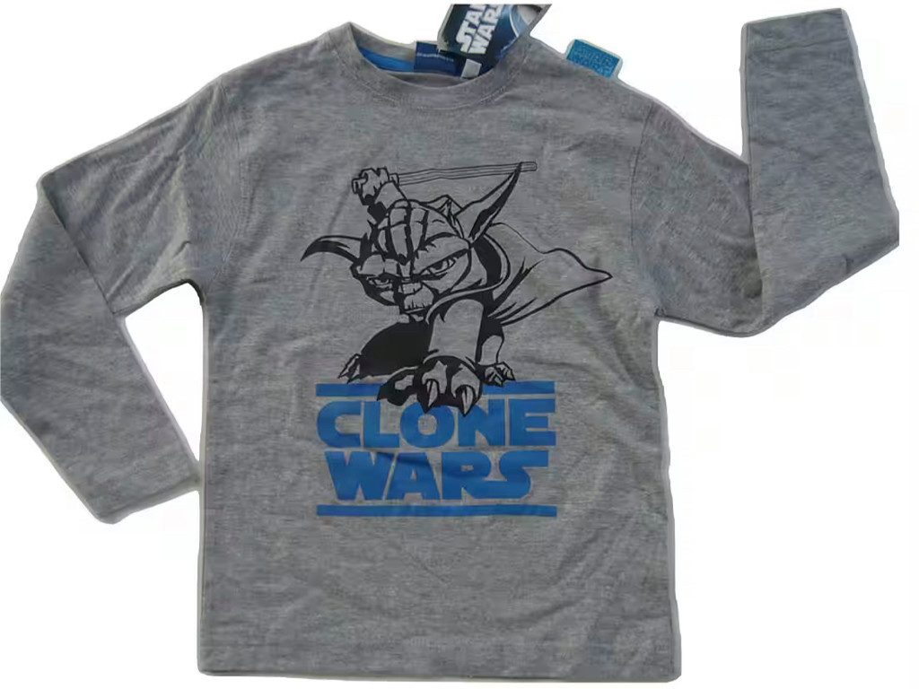 Clone Wars Langarmshirt Star Wars Yoda