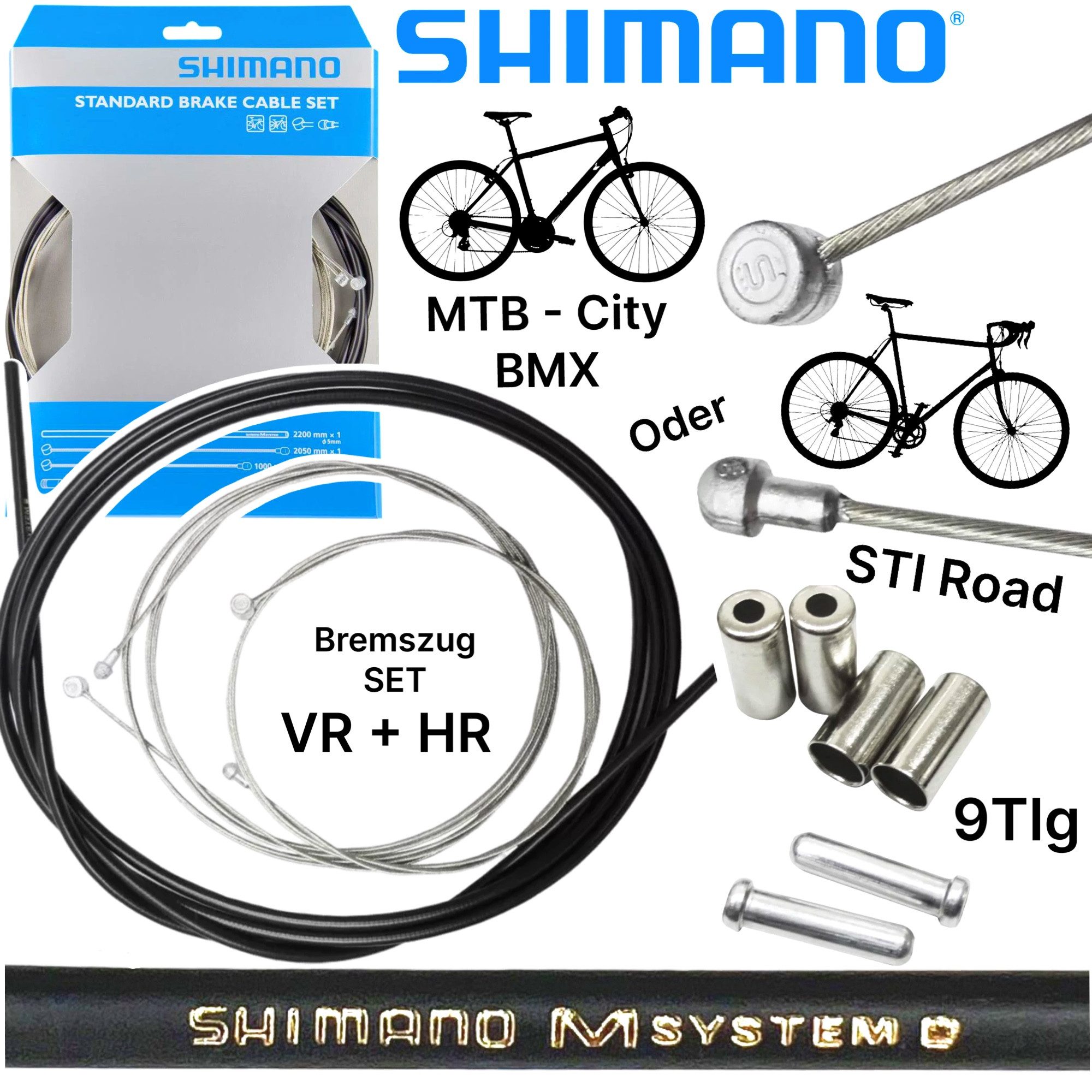 Shimano Felgenbremse Shimano Standard Bremszug MTB