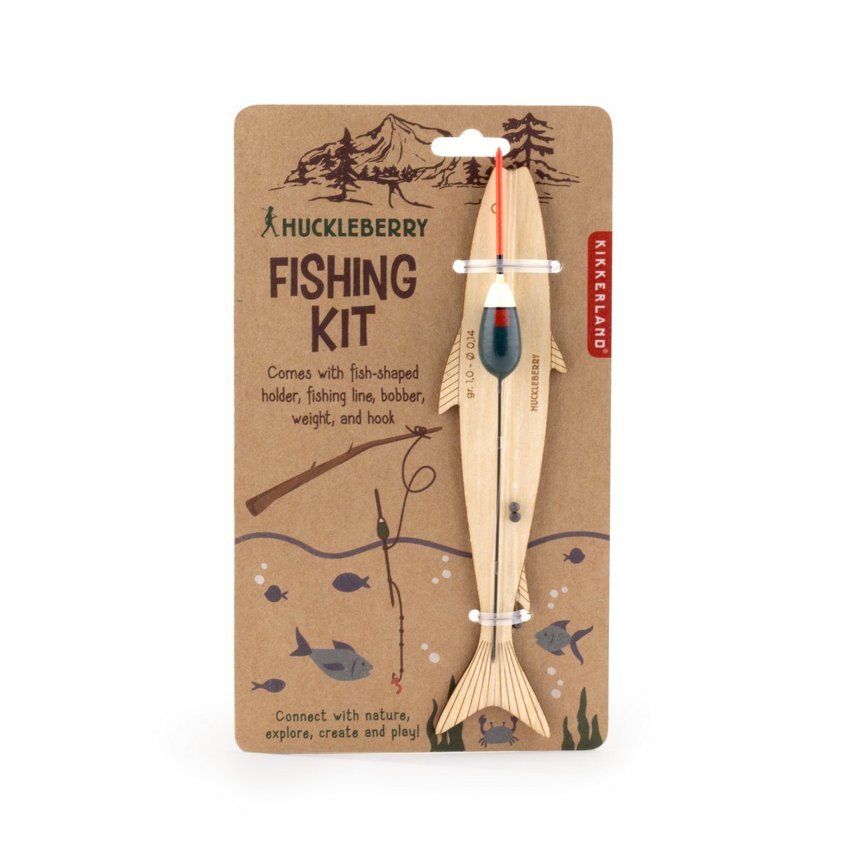 Kikkerland Lernspielzeug Kinder Angelset Fishing Kit