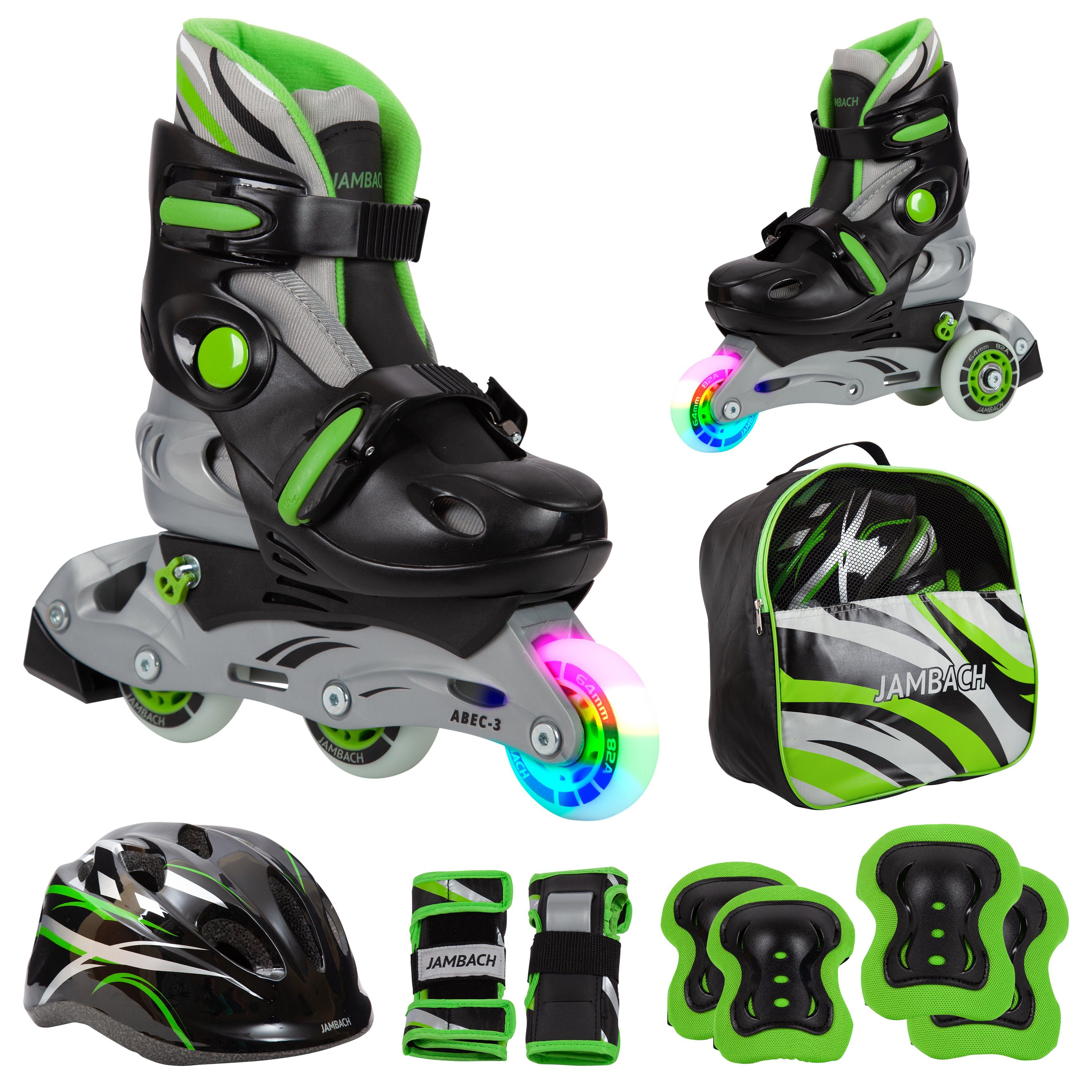 JAMBACH Inlineskates, (Set, Inliner, Protektoren, Umbau-Set,