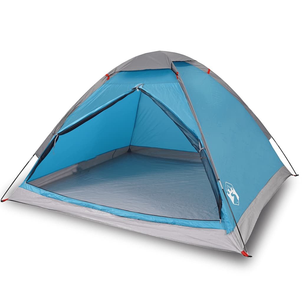 vidaXL Kuppelzelt Kuppel-Campingzelt 4 Personen Blau