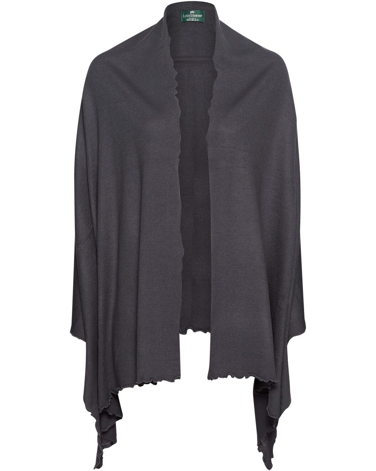 Luise Steiner Strickcape Stola mit Wellkante