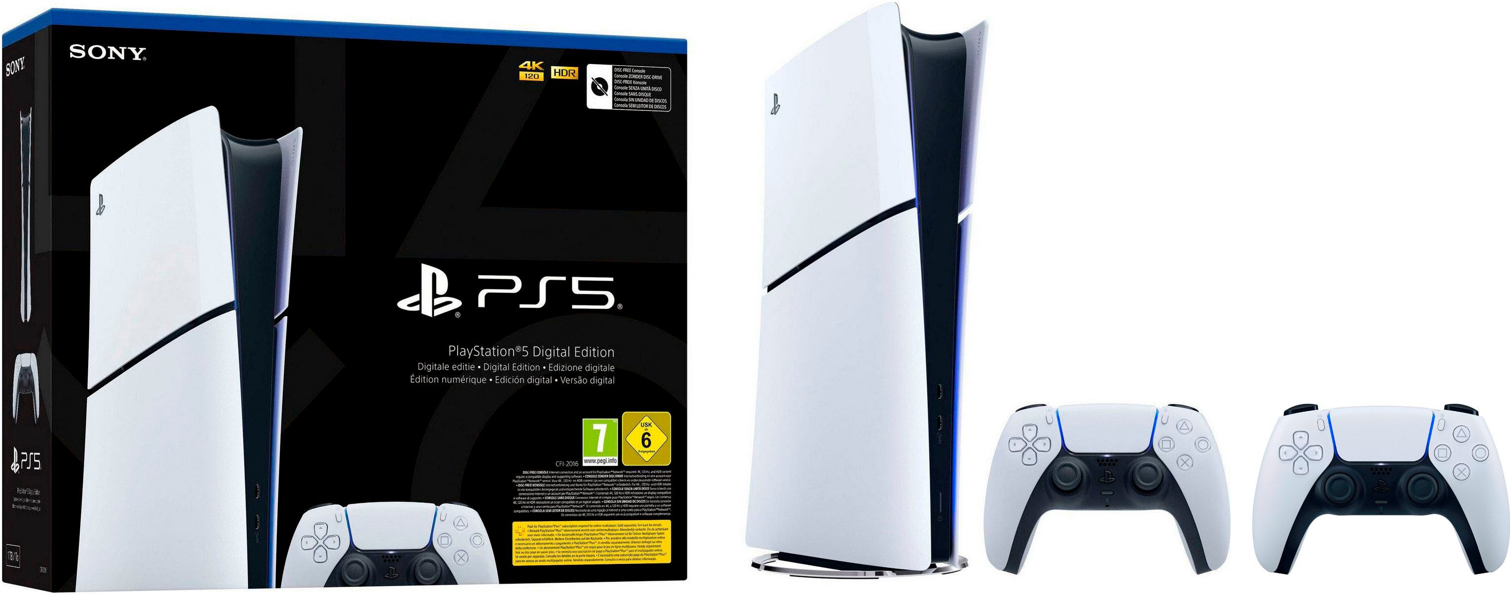 PlayStation 5 Digital Edition (Slim) inkl.