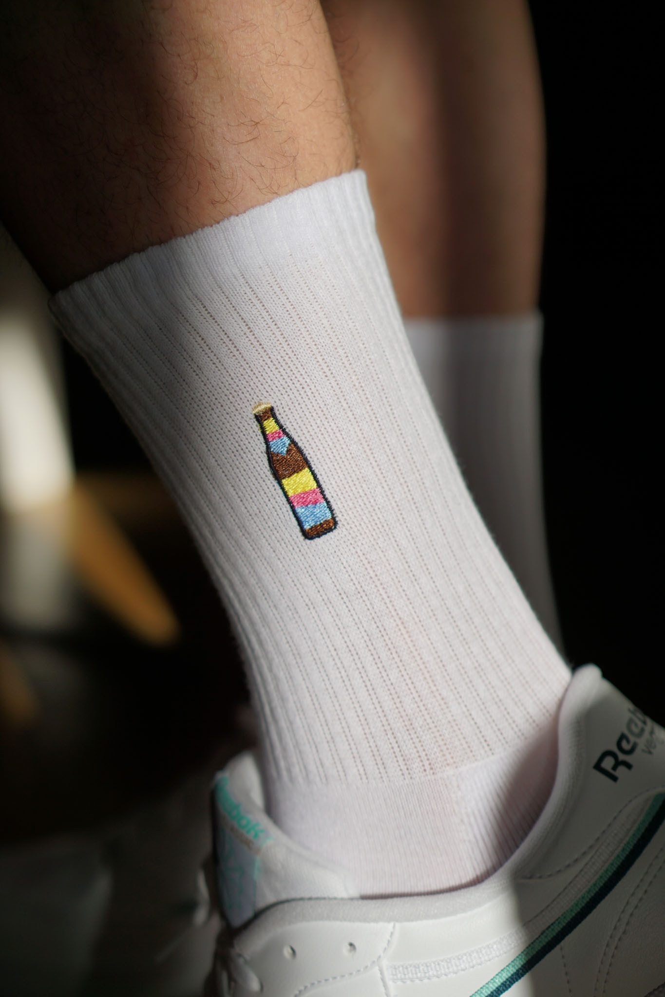 Fashion Drinks Tennissocken Cola Mix, Bestickte