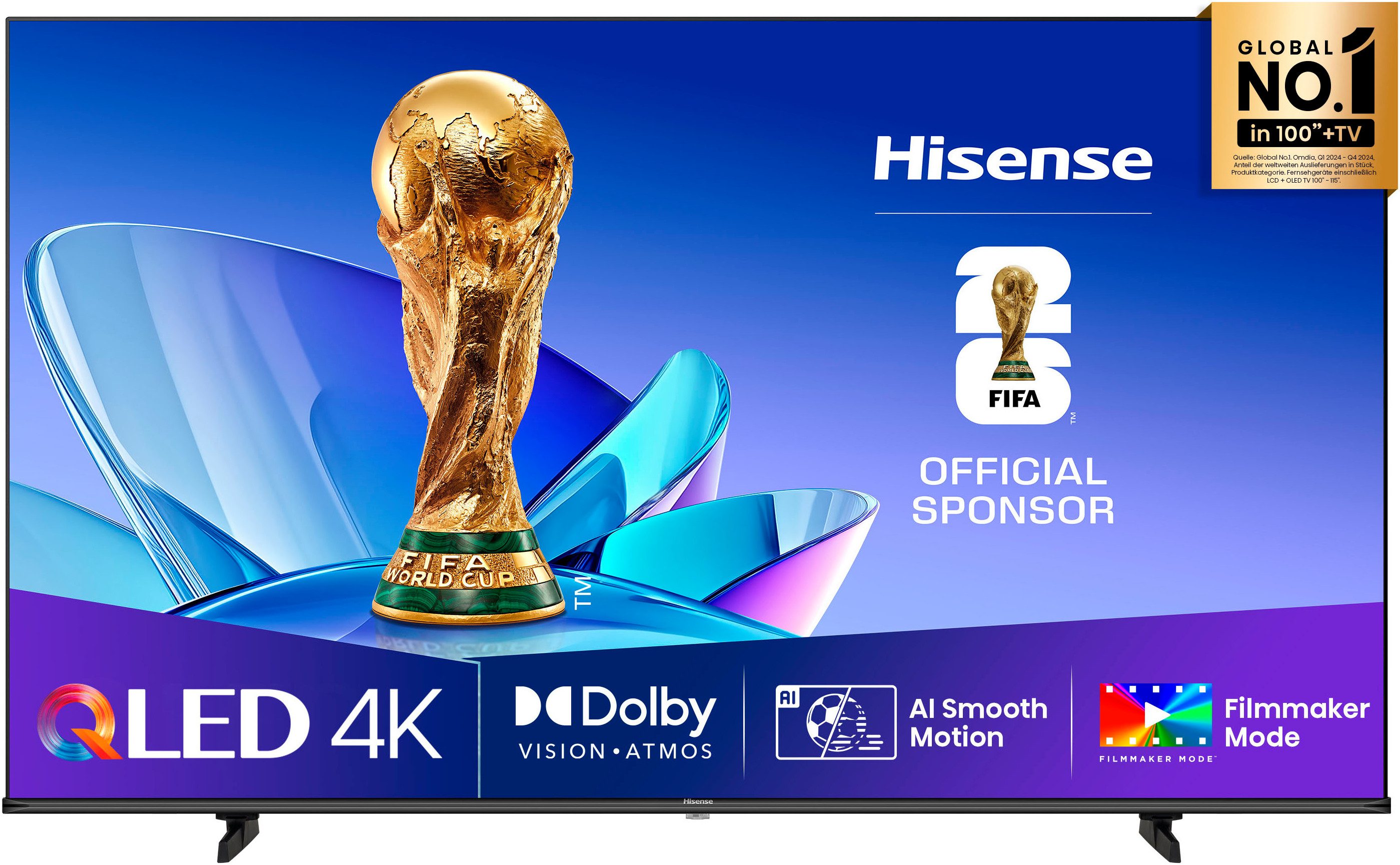 Hisense 43E77Q QLED-Fernseher (108 cm/43 Zoll,