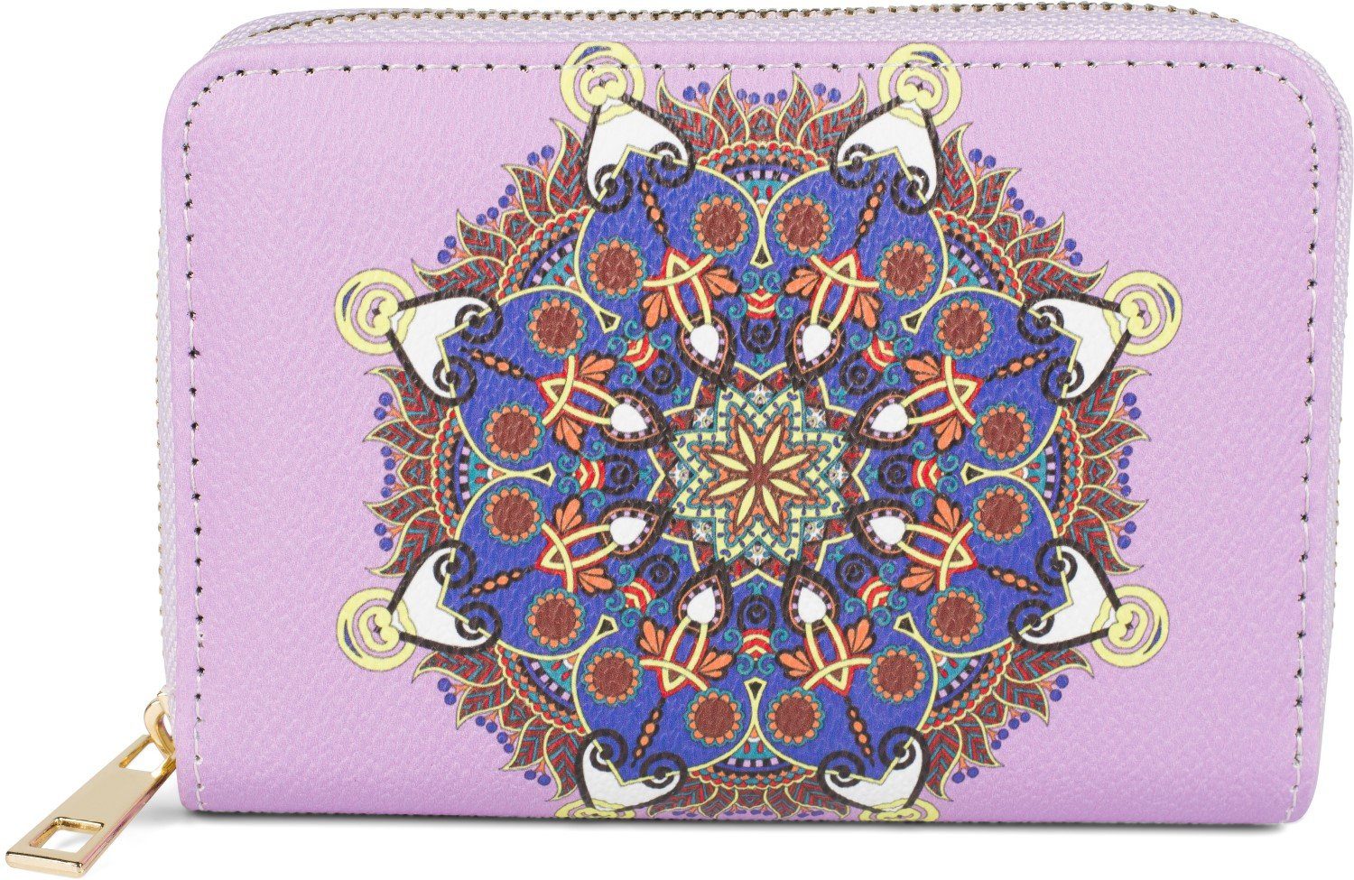 styleBREAKER Geldbörse Kleine Geldbörse Mandala Ornament
