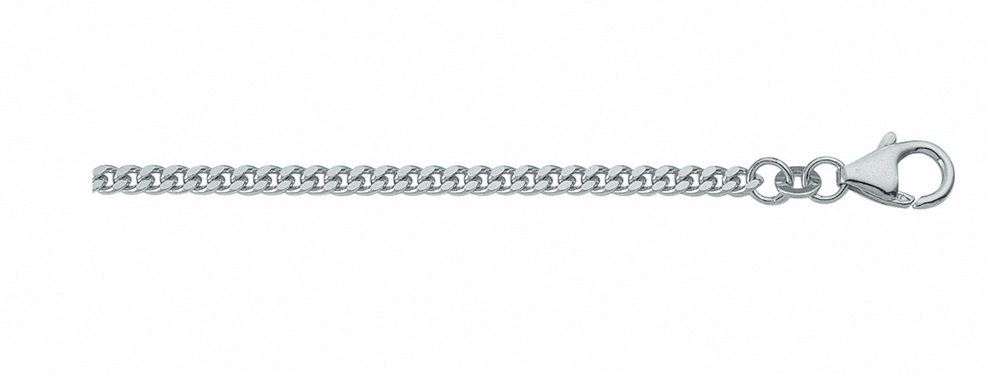 Adelia´s Goldkette 333 Weißgold Flach Panzer