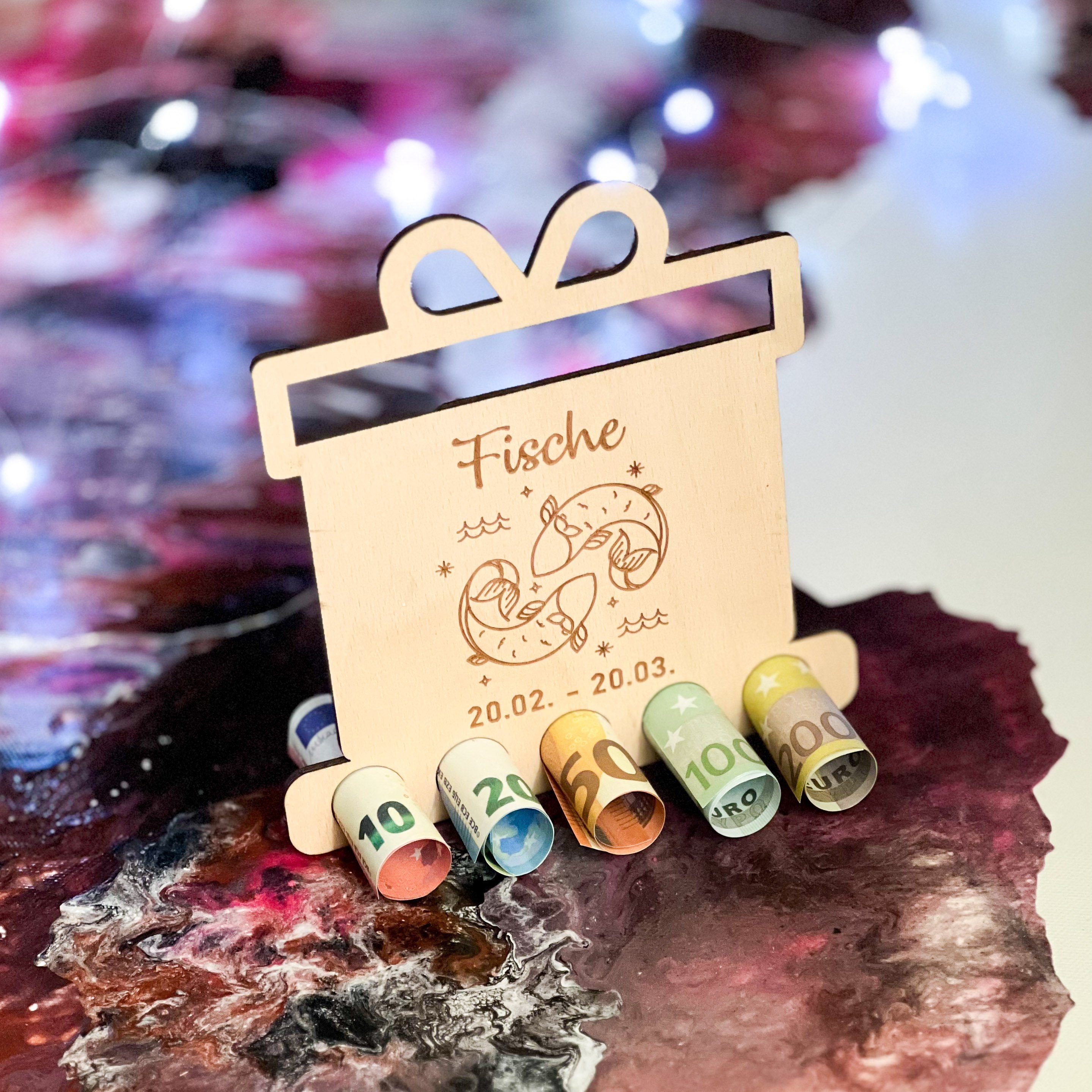 Spruchreif® Spardose Geldgeschenke, Geschenke aus Holz,