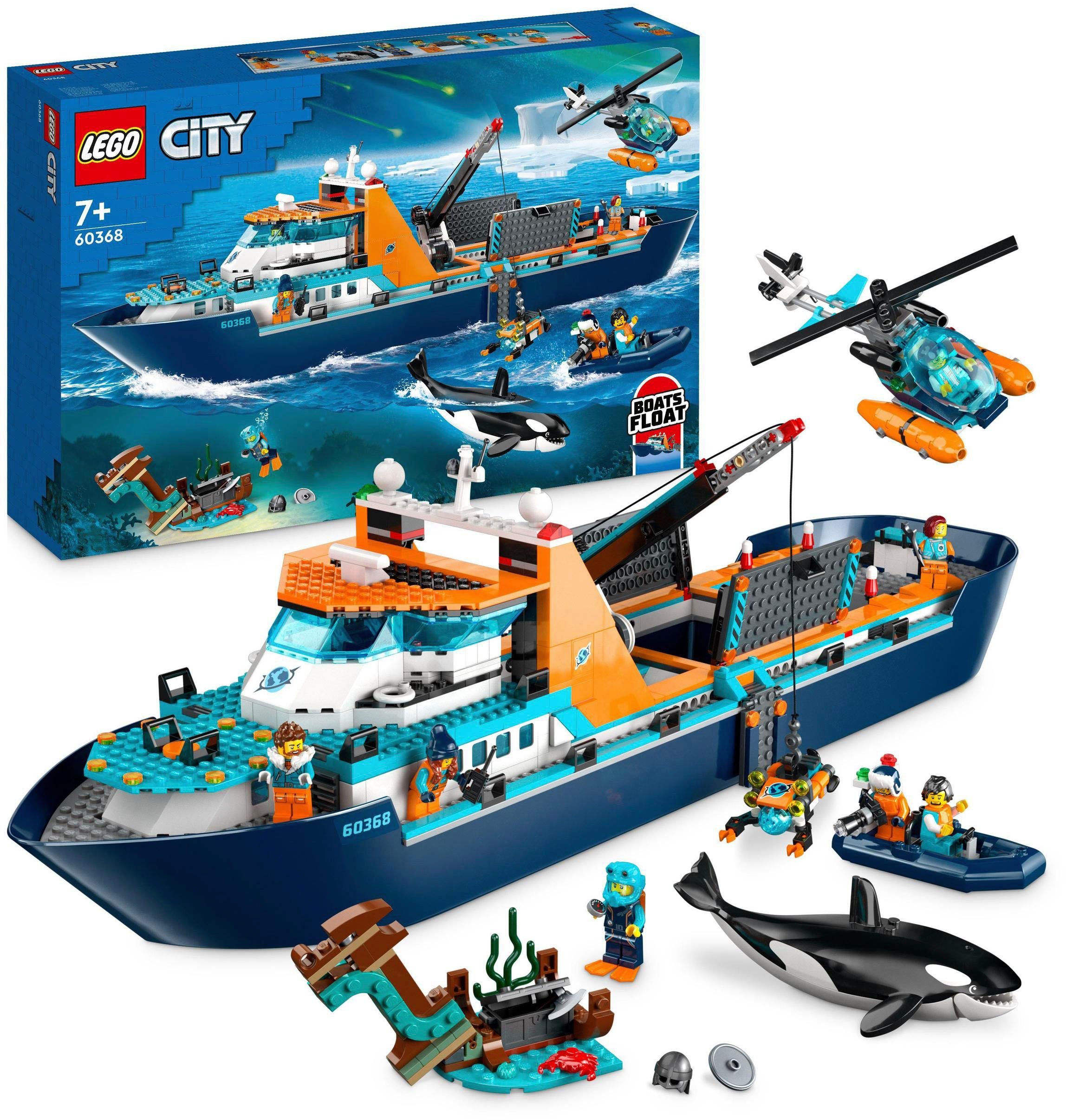LEGO® Arktis-Forschungsschiff (60368), LEGO® City Konstruktionsspielsteine,
