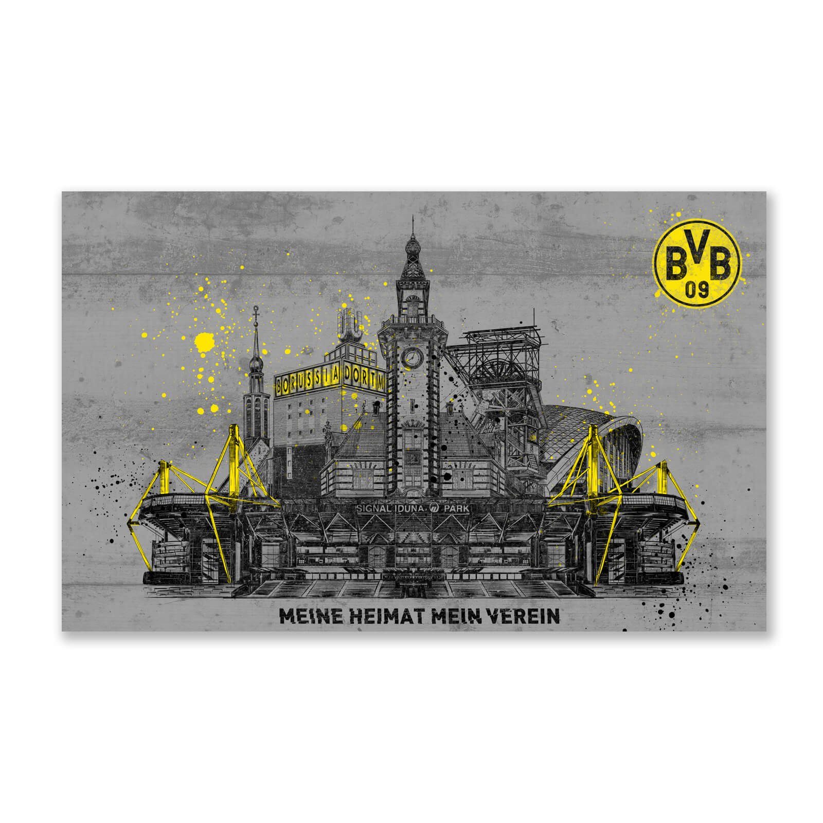 BVB Kunstdruck BVB-Kunstdruck Skyline 80x50 cm,