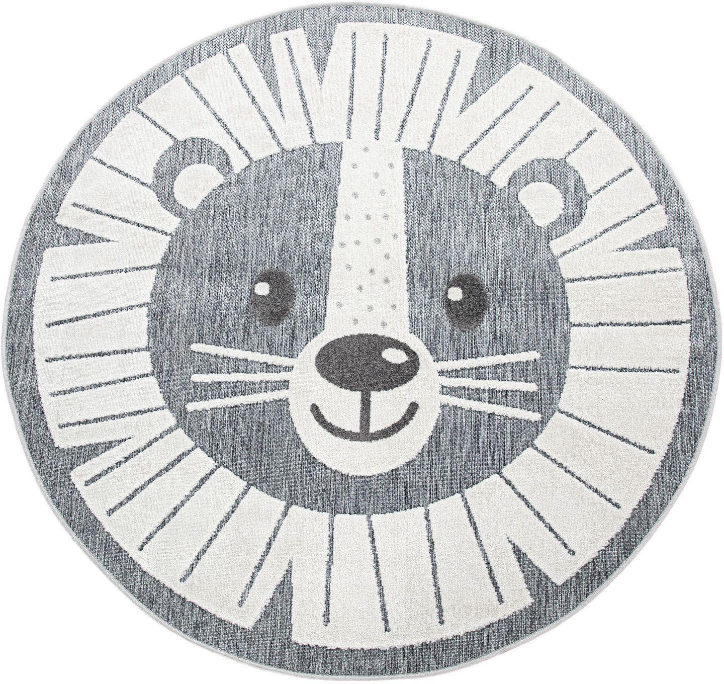 Paco Home Kinderteppich Tweet 464, rund,