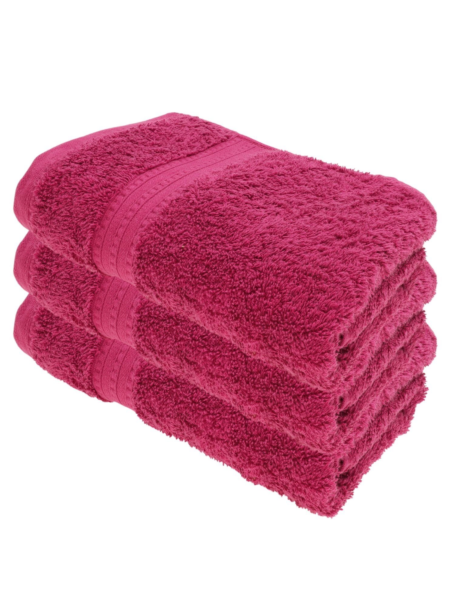 Julie Julsen Handtücher 3-Handtücher-Fuchsia, Bio-Baumwolle (3-St)