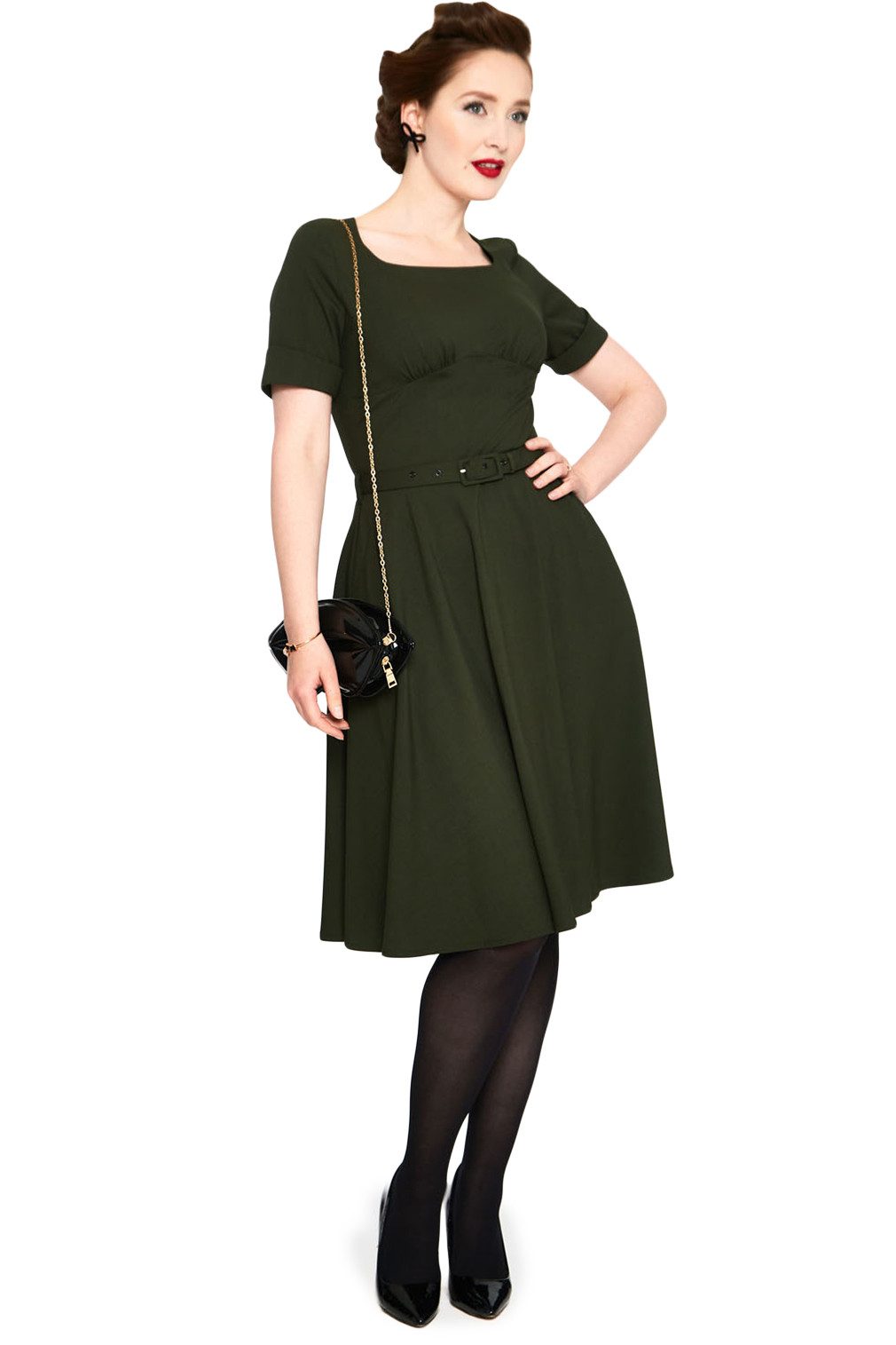 Voodoo Vixen A-Linien-Kleid Lucia Vintage Rockabilly