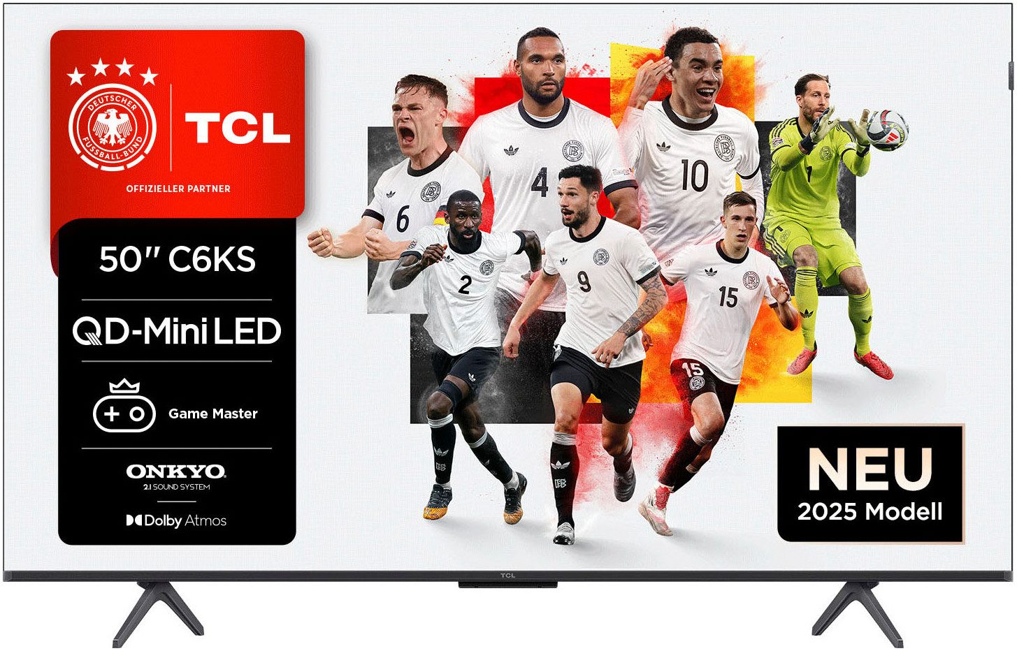 TCL 50C61KSX2 QLED Mini LED-Fernseher (126