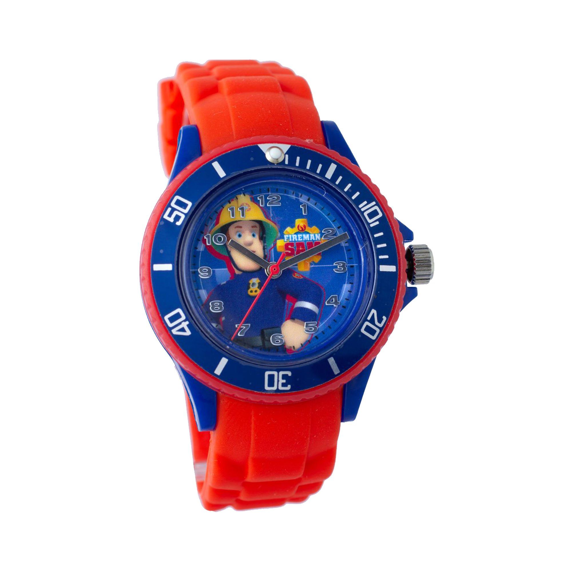 Minions Quarzuhr Feuerwehrmann-Sam Kinderarmbanduhr Silikonarmband, Armbanduhr