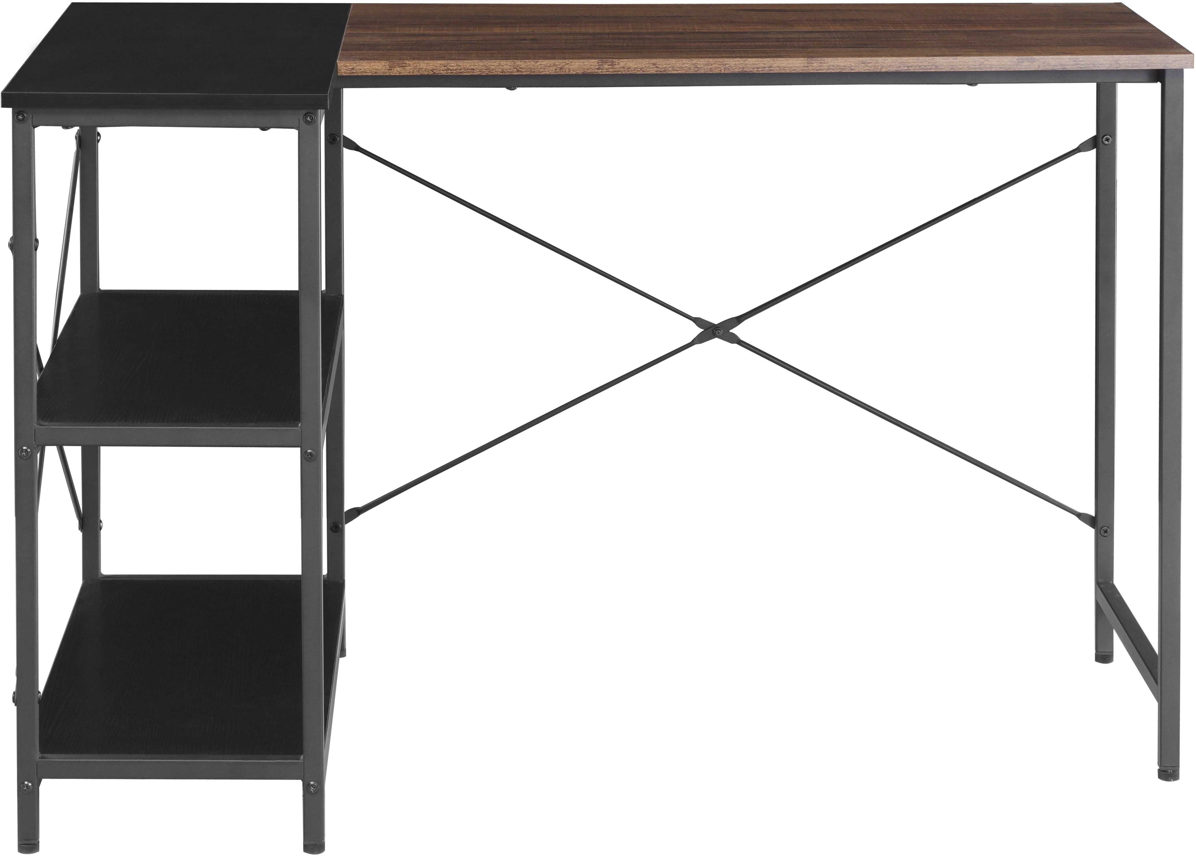 INOSIGN Eckschreibtisch Skruva, Computertisch, Basteltisch, Metallgestell,