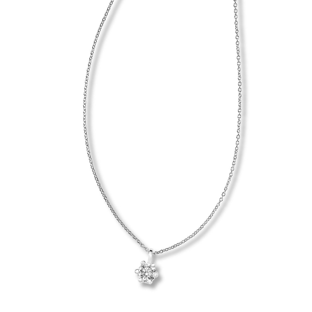 Reflexion Diamonds Goldkette Solitär 585/-Weiß- oder