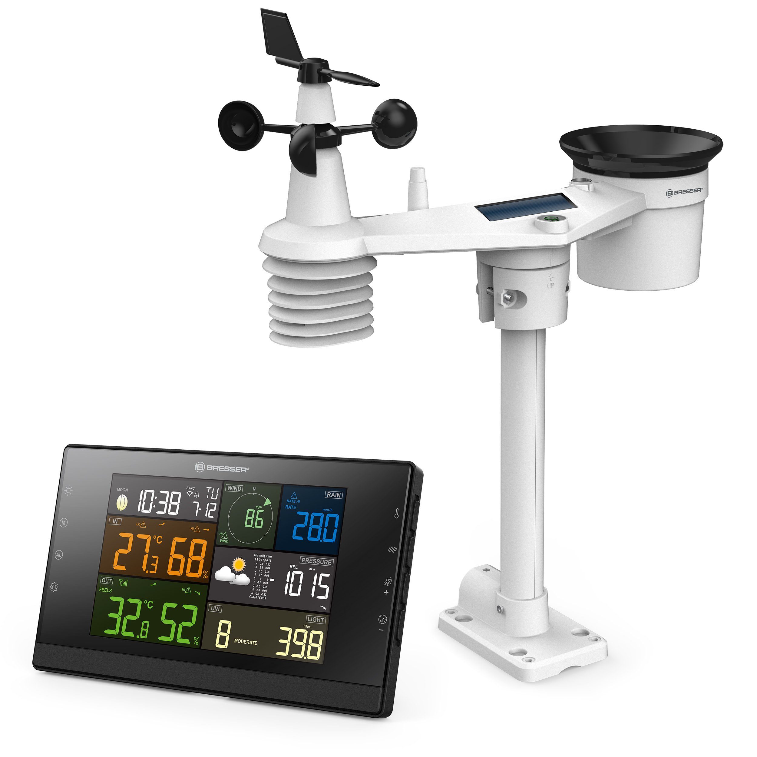 BRESSER BRESSER WLAN-Wetterstation Profi-WSC mit 7-in-1-Sensor