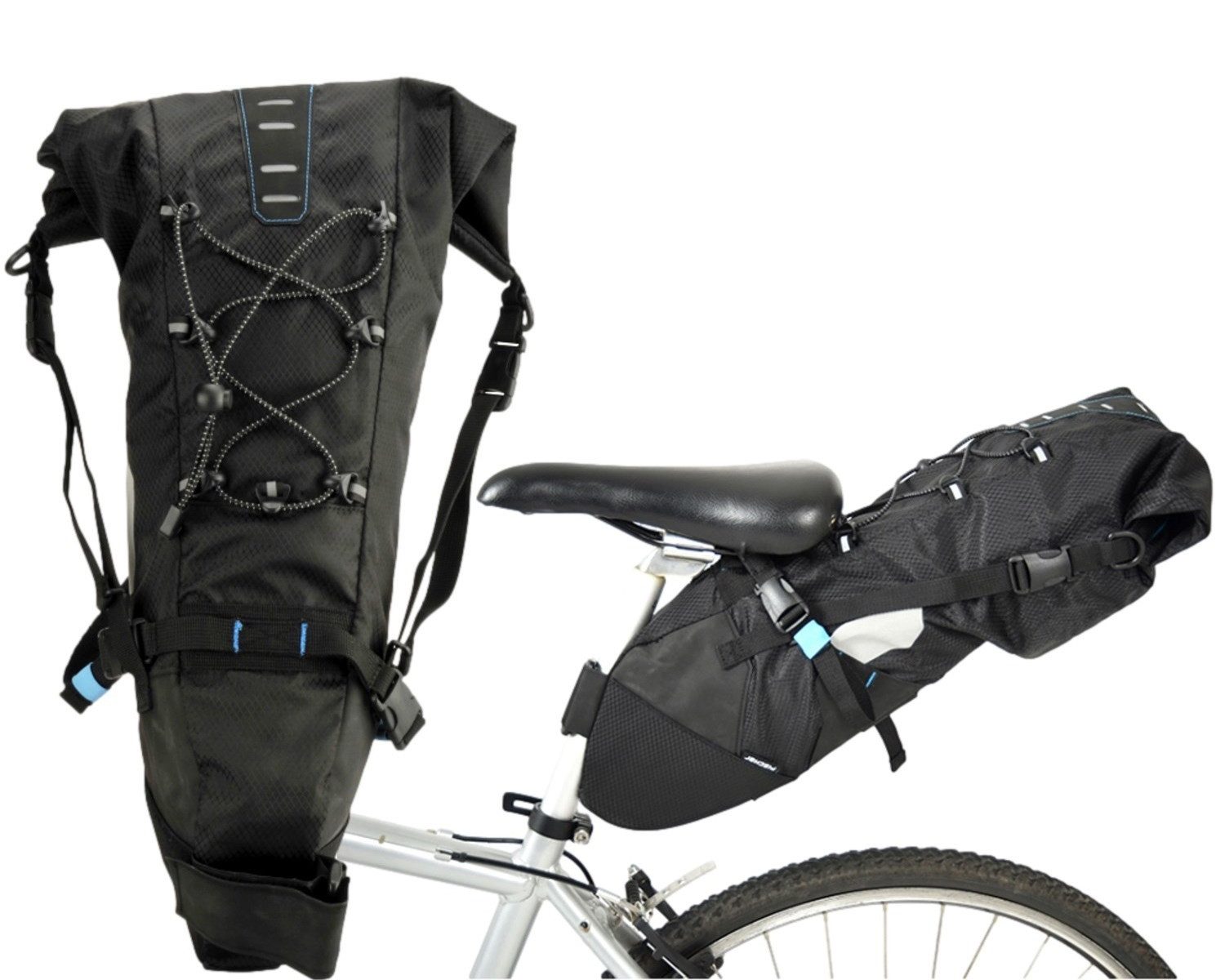 FISCHER Fahrrad Fahrradtasche Sattel-Tasche 7L Fahrrad-Tasche