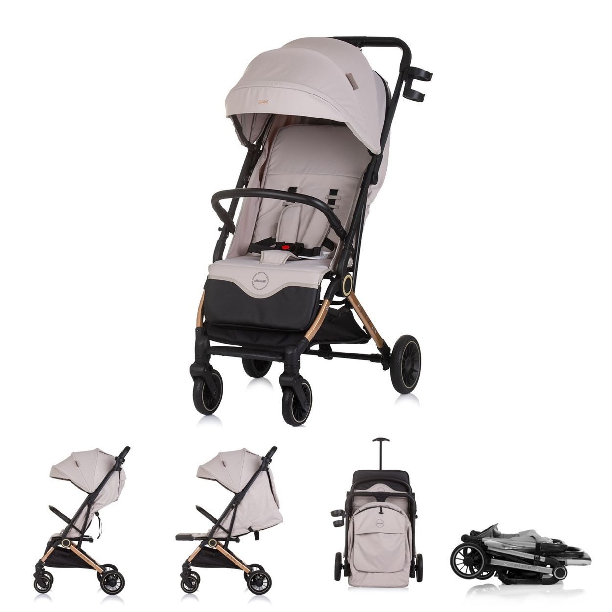 Chipolino Kinder-Buggy Kinderwagen, Buggy Pixie, zusammenklappbar