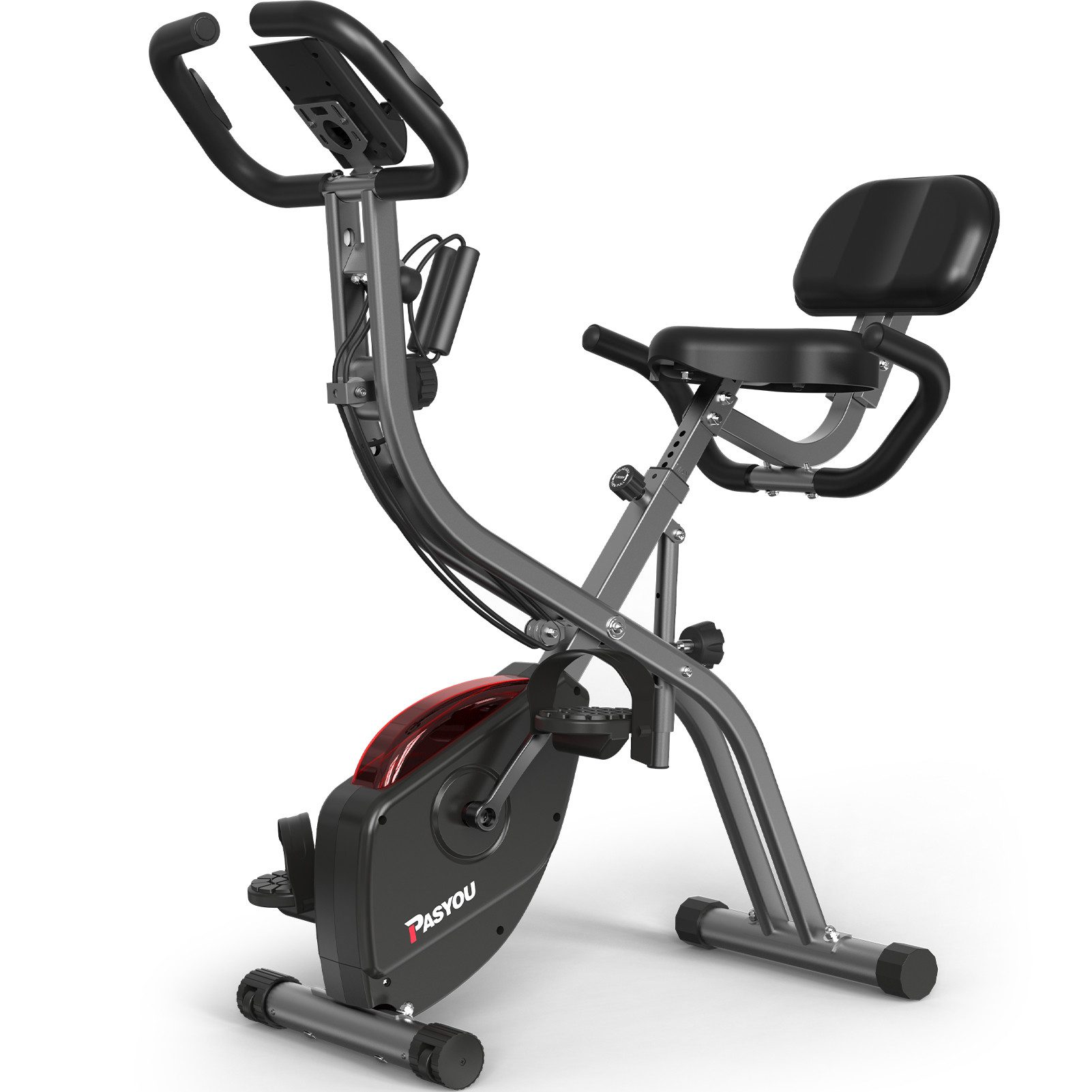 PASYOU Heimtrainer 3-in-1 Klappbar Indoor Fahrrad