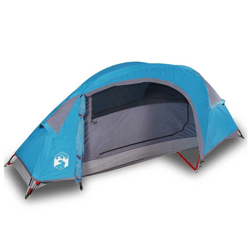 vidaXL Kuppelzelt Kuppel-Campingzelt 1 Person Blau