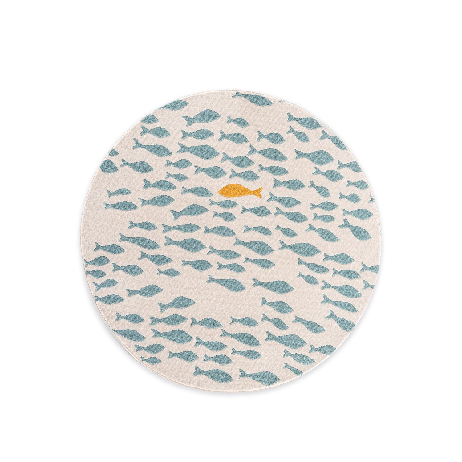 DomDeco Kinderteppich Kinderteppich mit Fisch-Motiv -