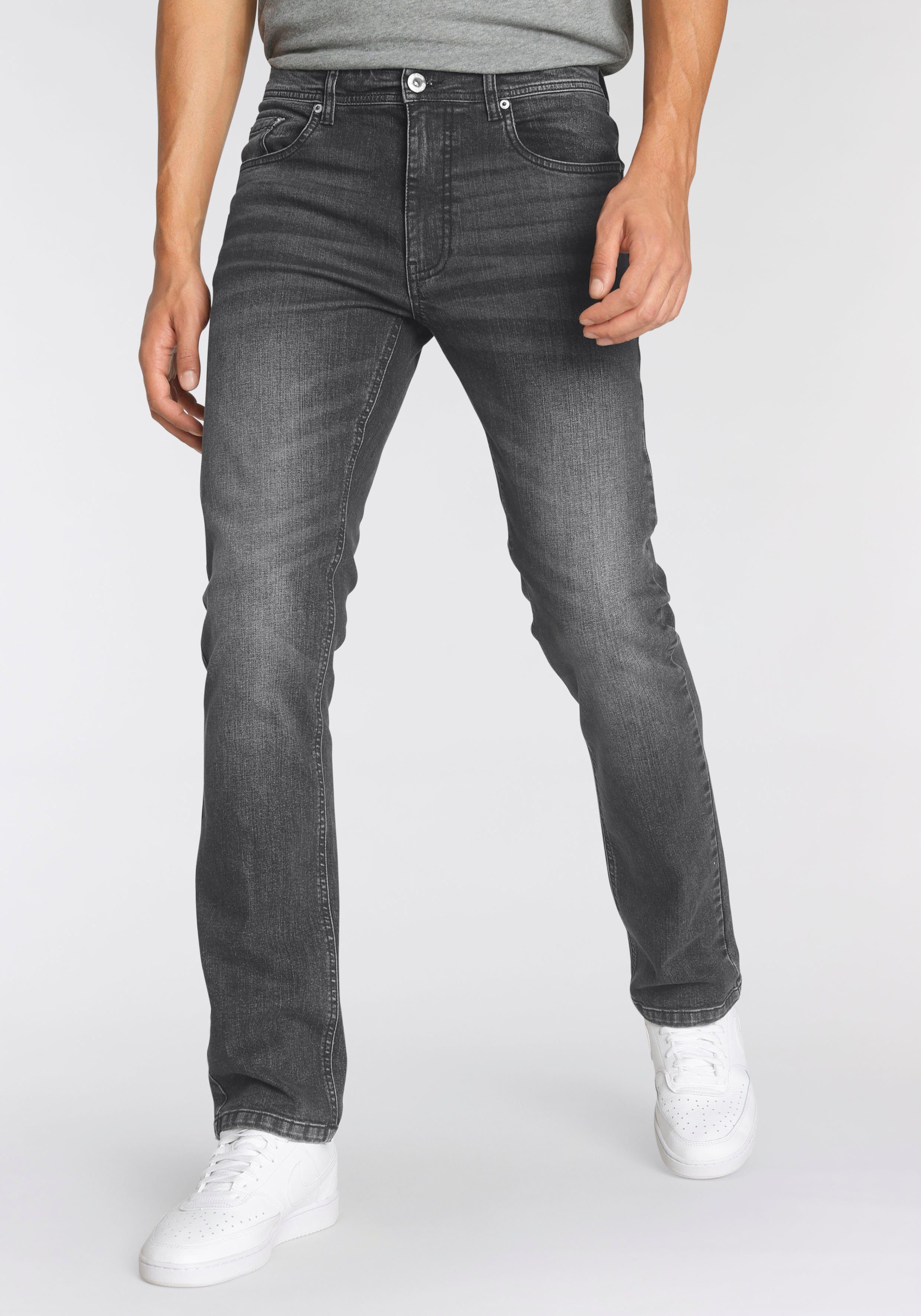 John Devin Straight-Jeans gerade Passform, gerades