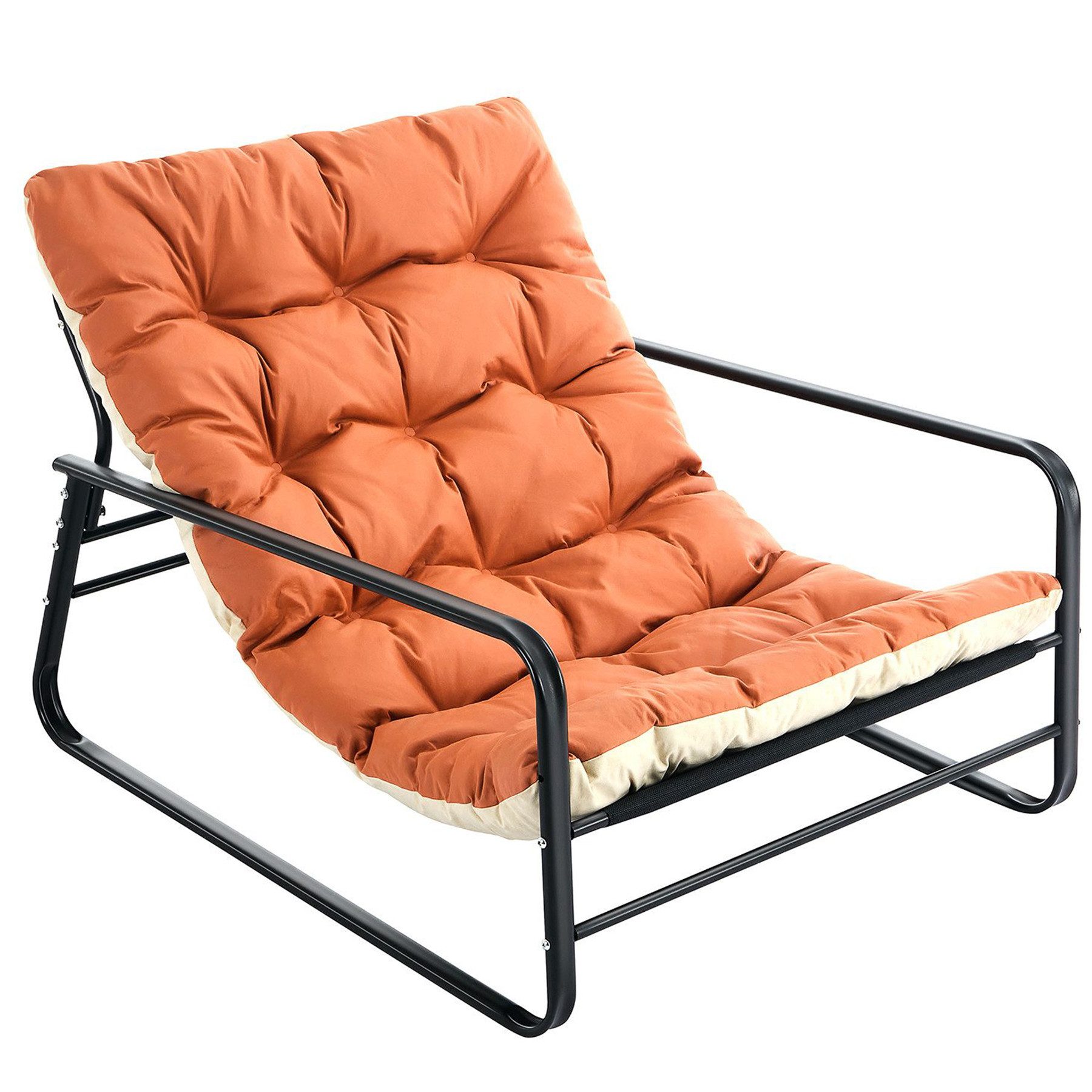 HomeMiYN Gartenliege Sessel outdoor Gartenliege mit