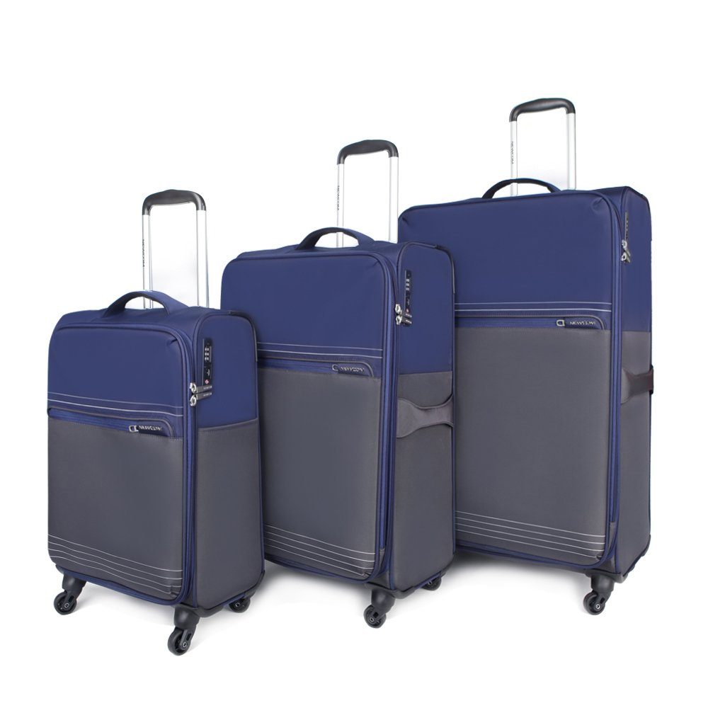 NEWCOM Trolleyset Design Kofferset Stoffkoffer/ Weichschalenkoffer