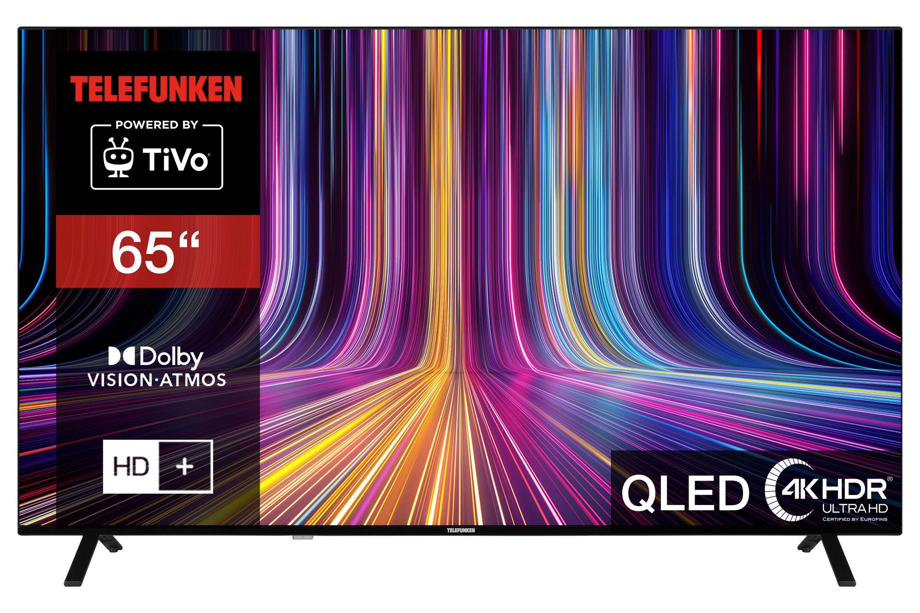 Telefunken QU65TO750S QLED-Fernseher (164 cm/65 Zoll,