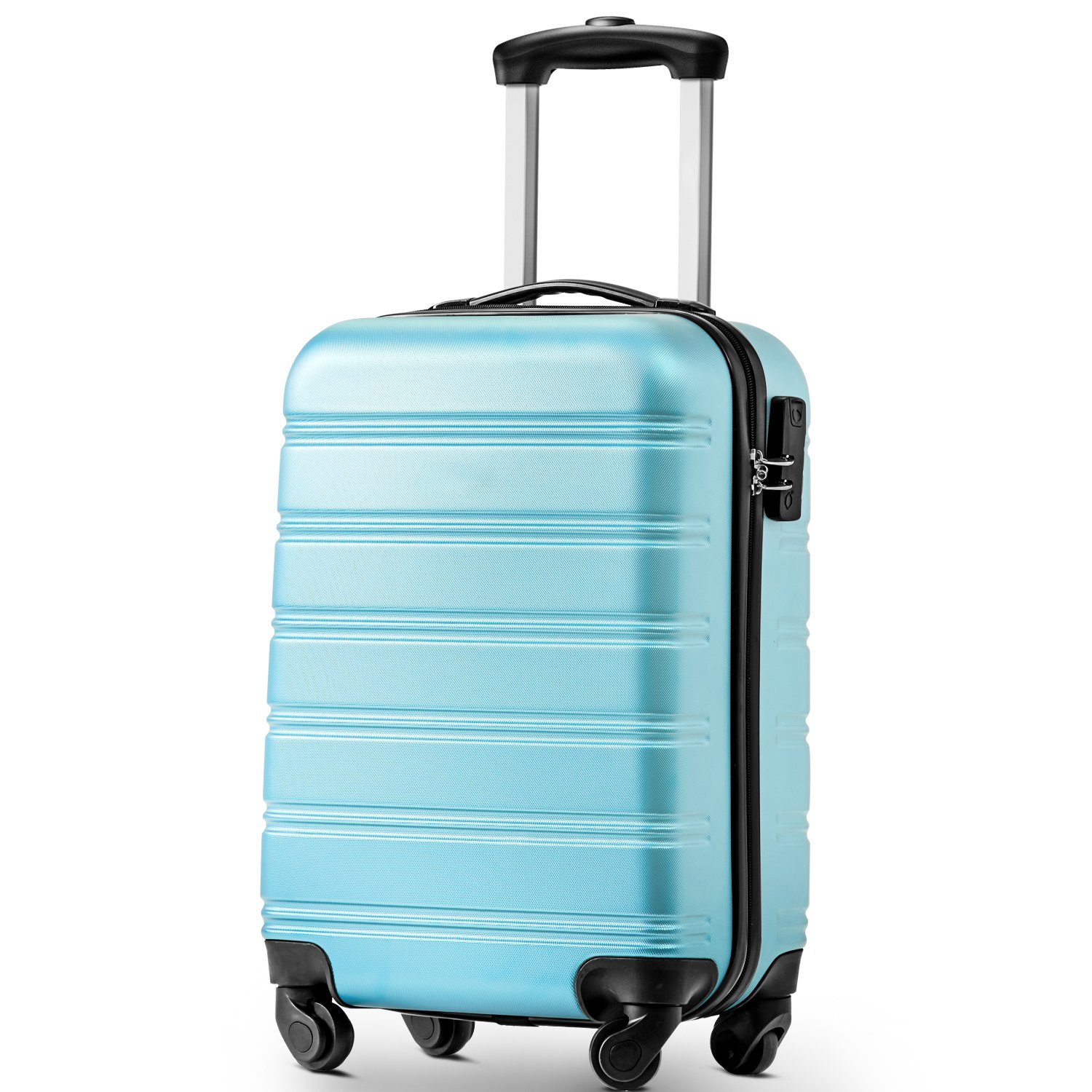 Flieks Hartschalen-Trolley, 4 Rollen, Hartschalenkoffer Handgepäck-Trolley