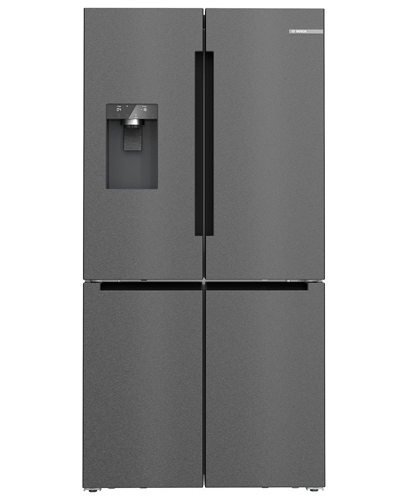 BOSCH French Door Gebürsteter schwarzer Stahl