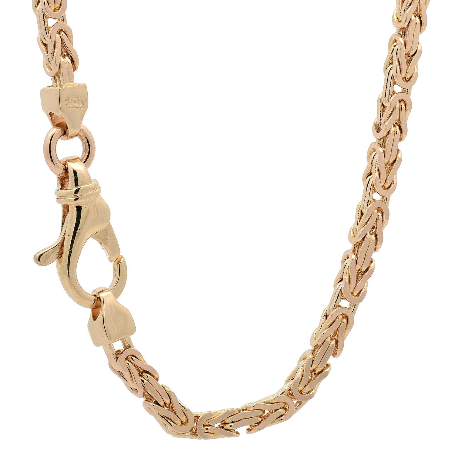 HOPLO Goldkette Goldkette Königskette Länge 19cm