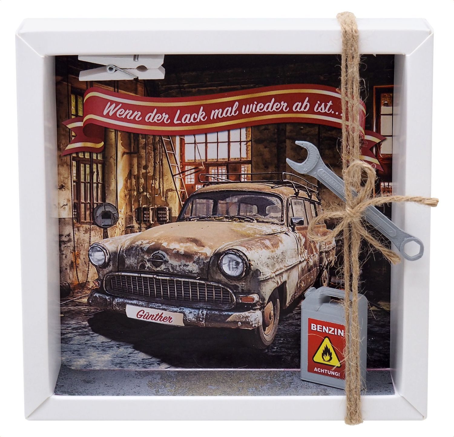 ZauberDeko Geschenkbox Geldgeschenk Werkstatt Mann Auto
