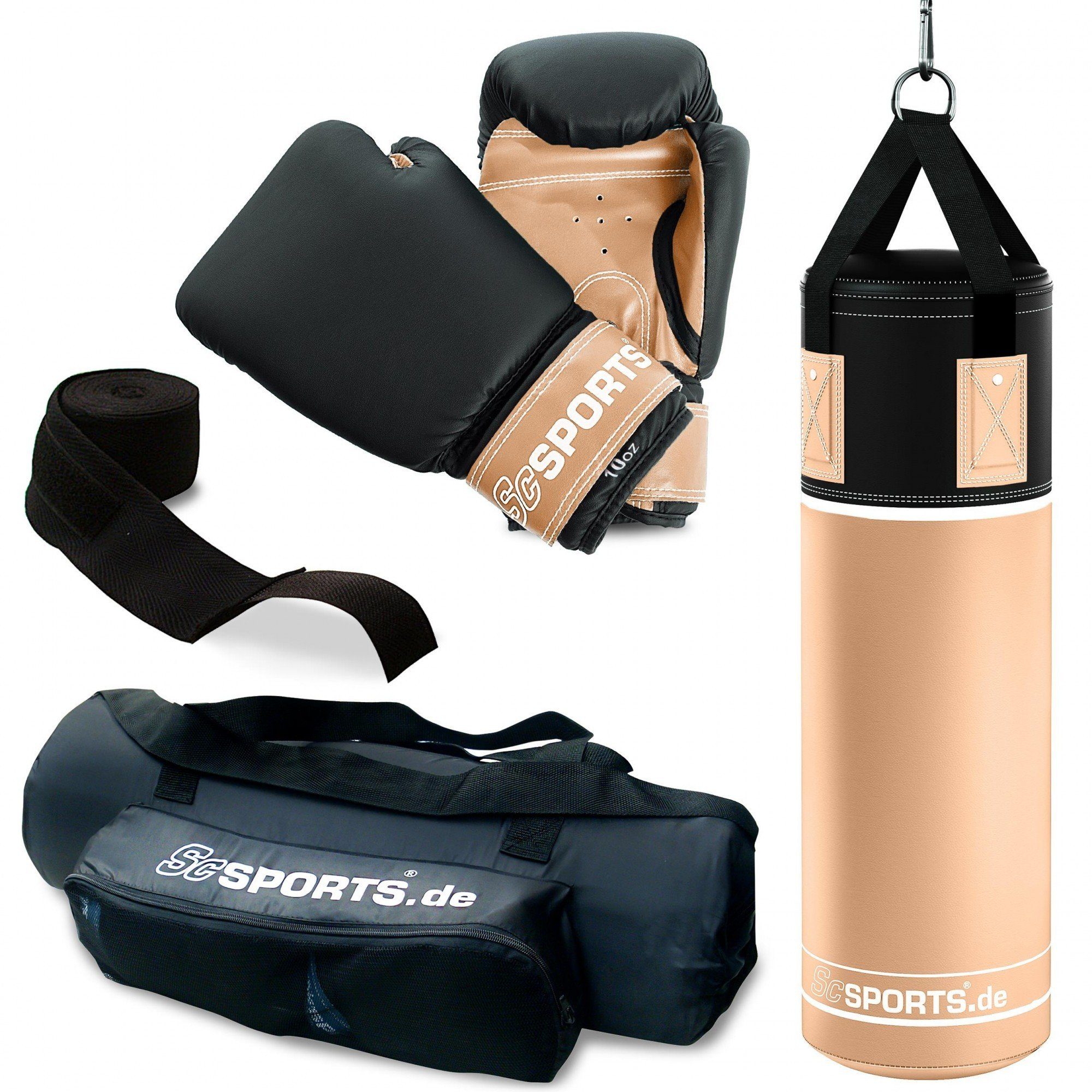 ScSPORTS® Boxsack Gefüllt Handschuhe Bandagen Erwachsene