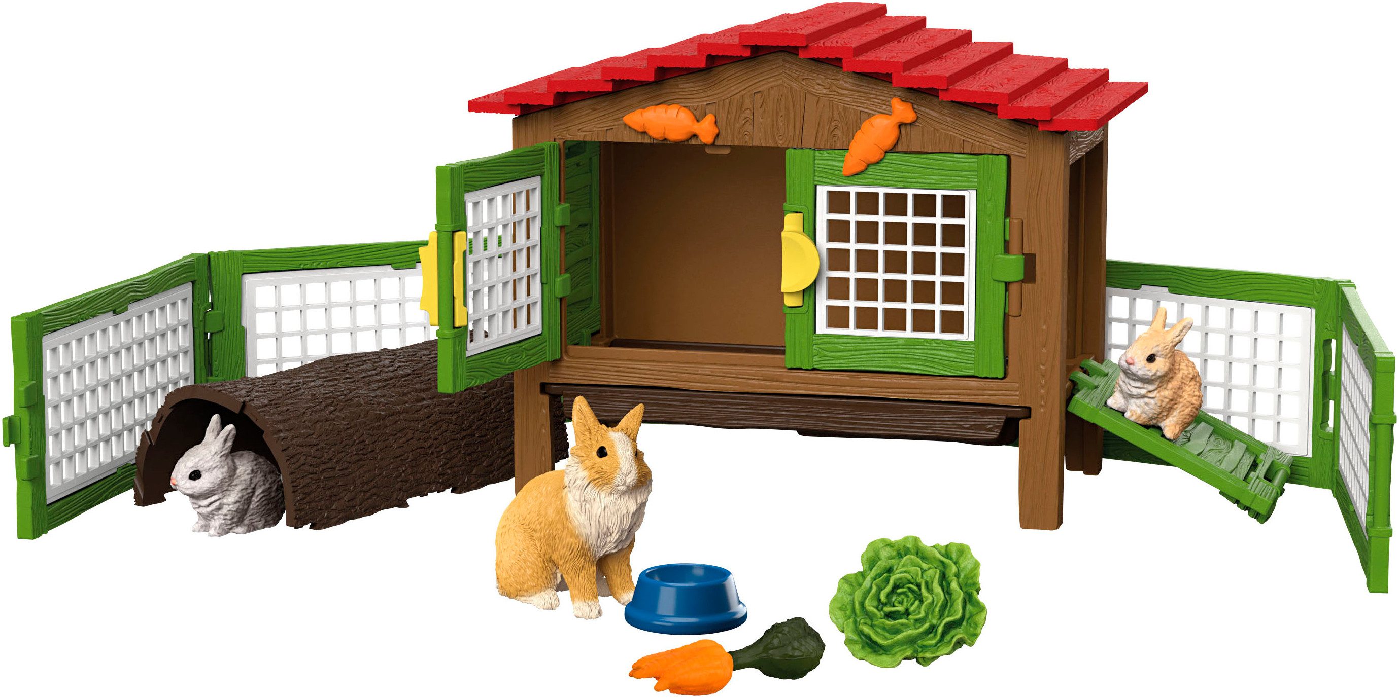 Schleich® Spielwelt FARM WORLD, Kaninchenstall (42728),