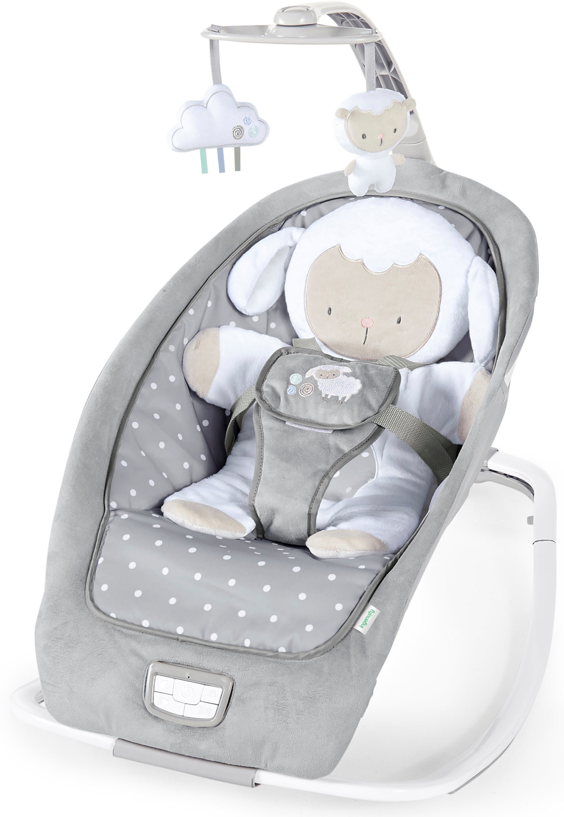 ingenuity Babywippe Cuddle Lamb, mit Vibration