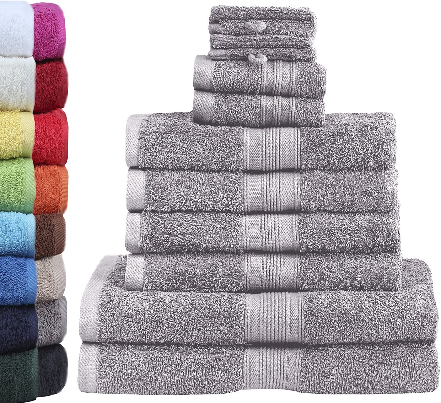 GREEN MARK Textilien Handtuch Set 10er