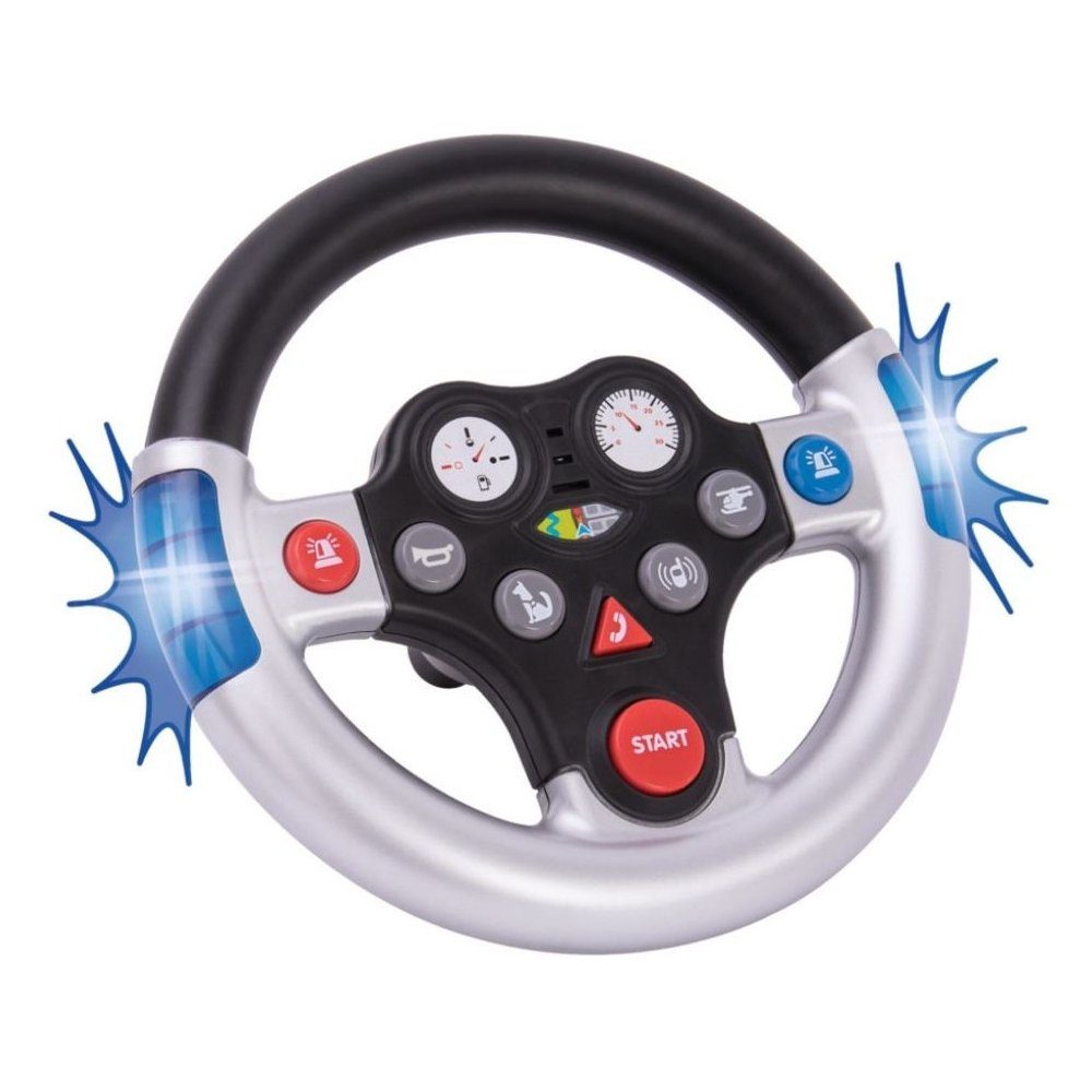 BIG Spielfahrzeug-Lenkrad Rescue-Sound-Wheel - Lenkrad -